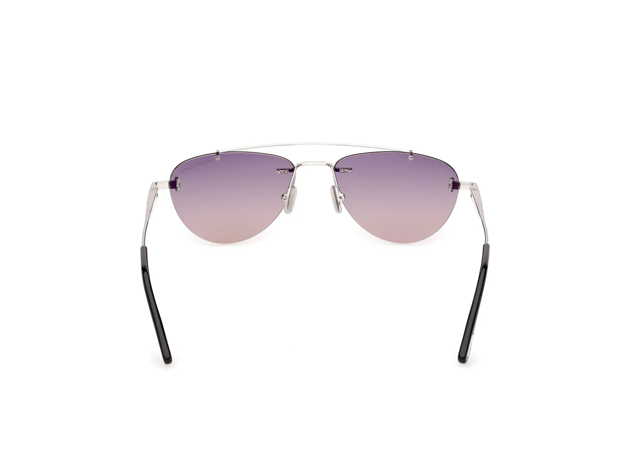 TOM FORD FT1356 ASTOR-02 16B Occhiali da sole Metallo Palladio Fumo Pilot Normale - immagine 4