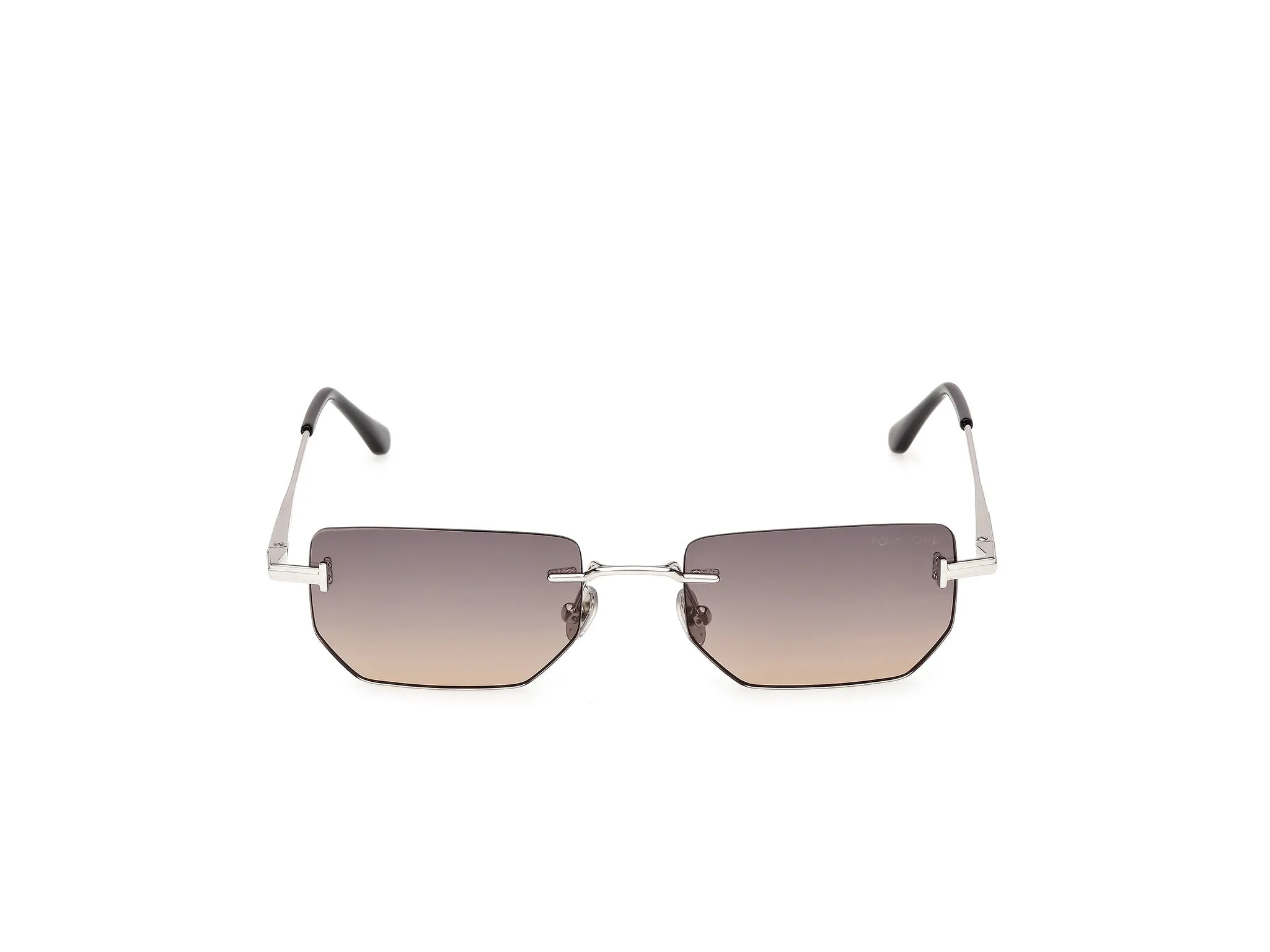 TOM FORD FT1355 ETHAN-02 16B Occhiali da sole Metallo Palladio Fumo Geometrica Normale - immagine 2