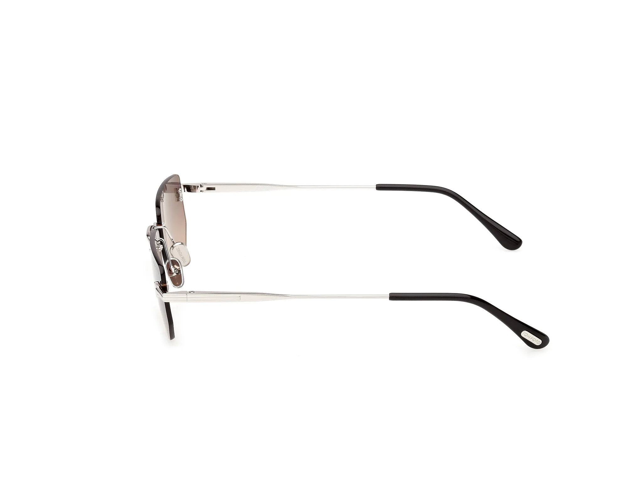 TOM FORD FT1355 ETHAN-02 16B Occhiali da sole Metallo Palladio Fumo Geometrica Normale - immagine 3