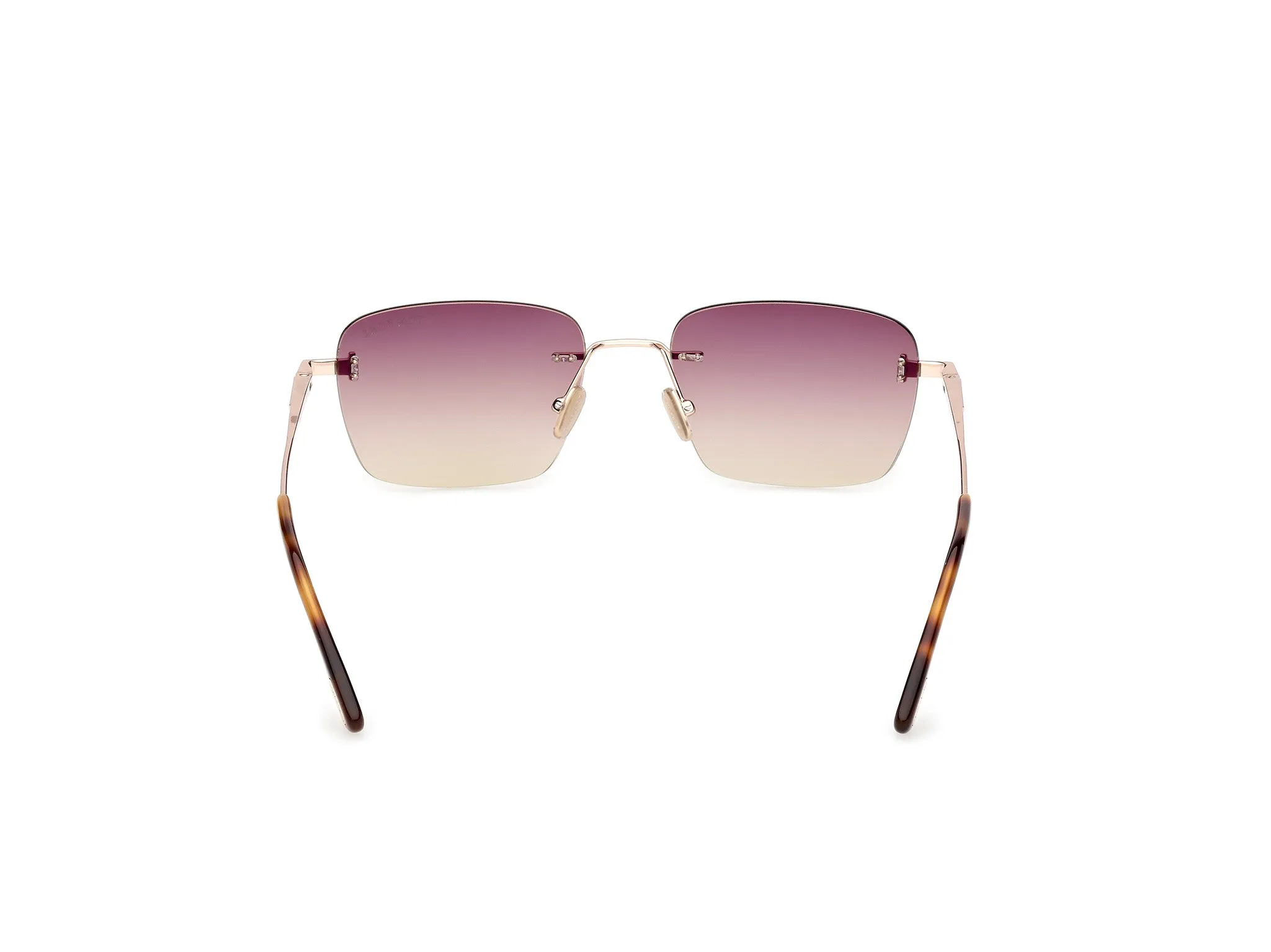 TOM FORD FT1354 JAKE-02 28Z Occhiali da sole Metallo Oro Bordeaux Squadrata Normale - immagine 4