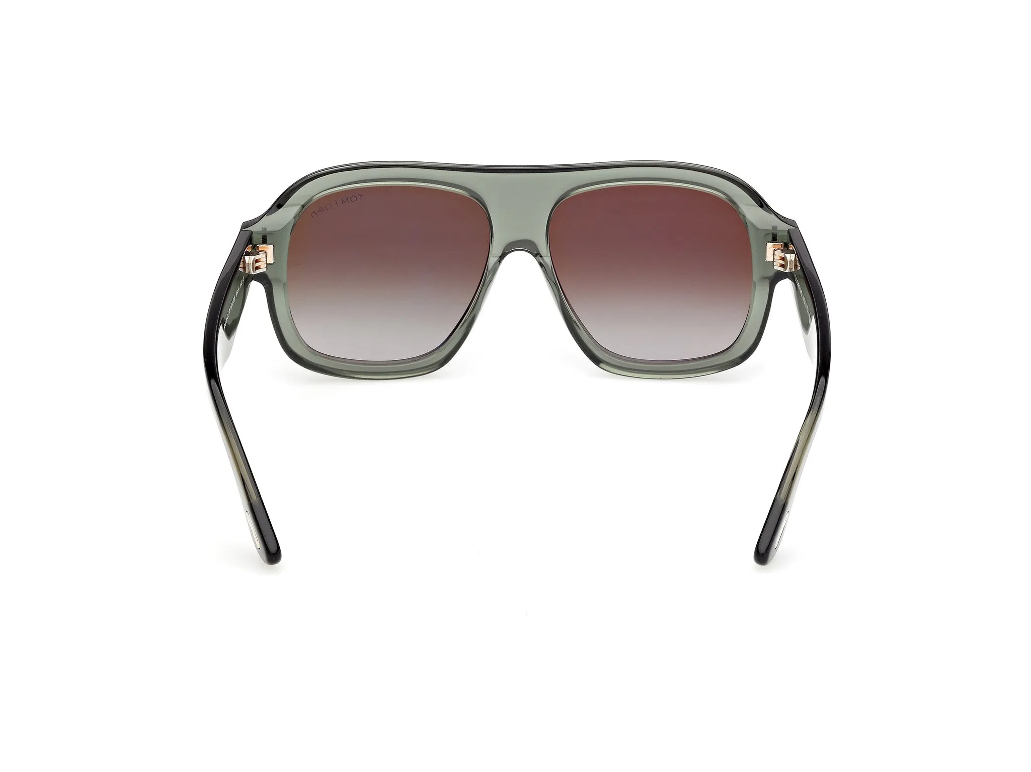 TOM FORD FT1324 RHONDA-02 93P Occhiali da sole Acetato Verde Verde Pilot Normale - immagine 4