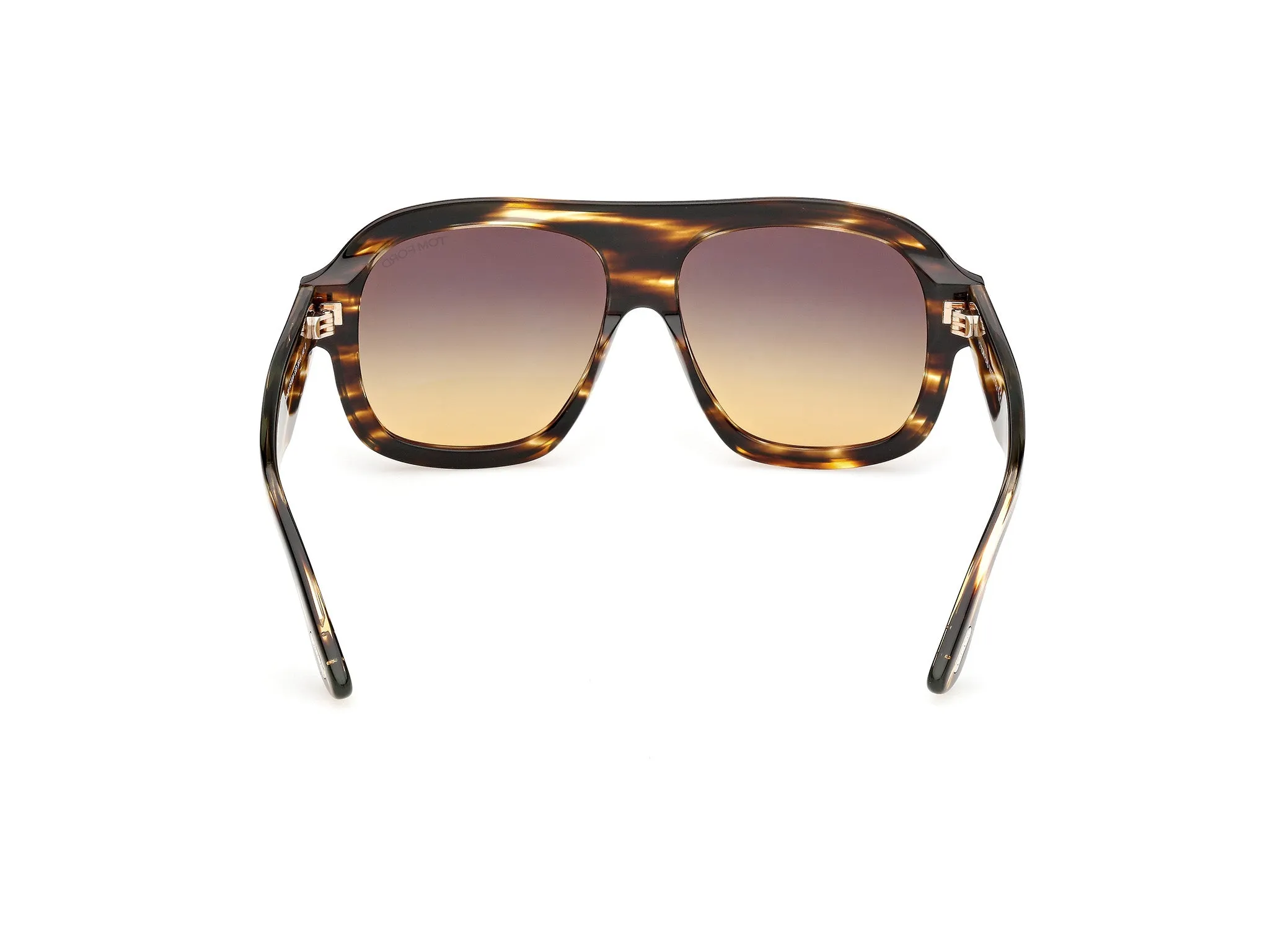 TOM FORD FT1324 RHONDA-02 55B Occhiali da sole Acetato Havana Fumo Pilot Normale - immagine 4