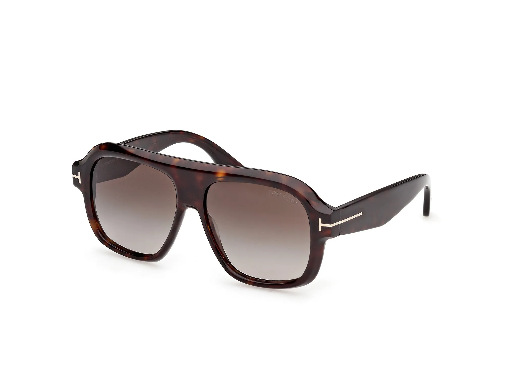 TOM FORD FT1324 RHONDA-02 52K Occhiali da sole Acetato Havana Roviex Pilot Normale - immagine 1