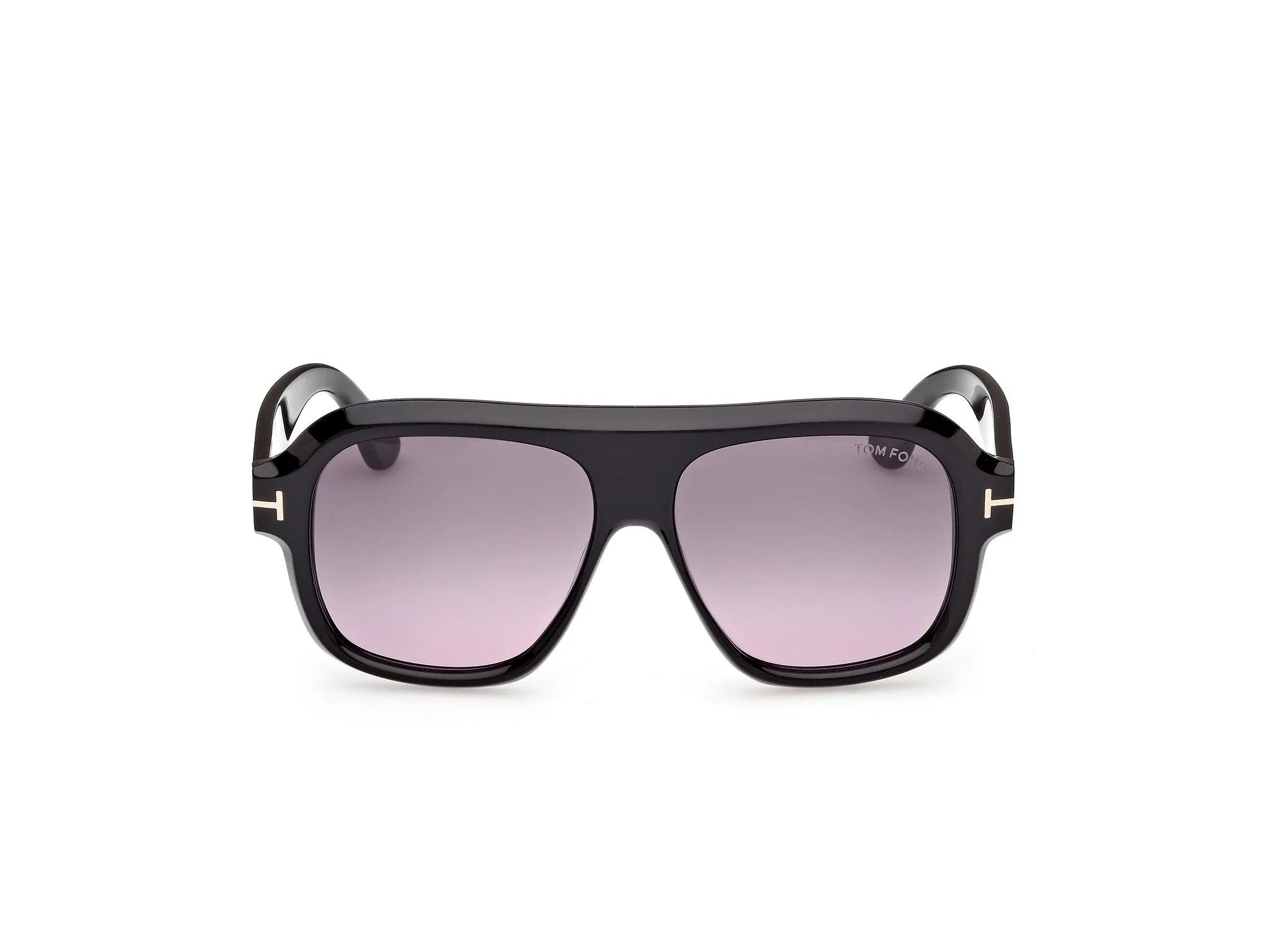 TOM FORD FT1324 RHONDA-02 01B Occhiali da sole Acetato Nero Fumo Pilot Normale - immagine 2