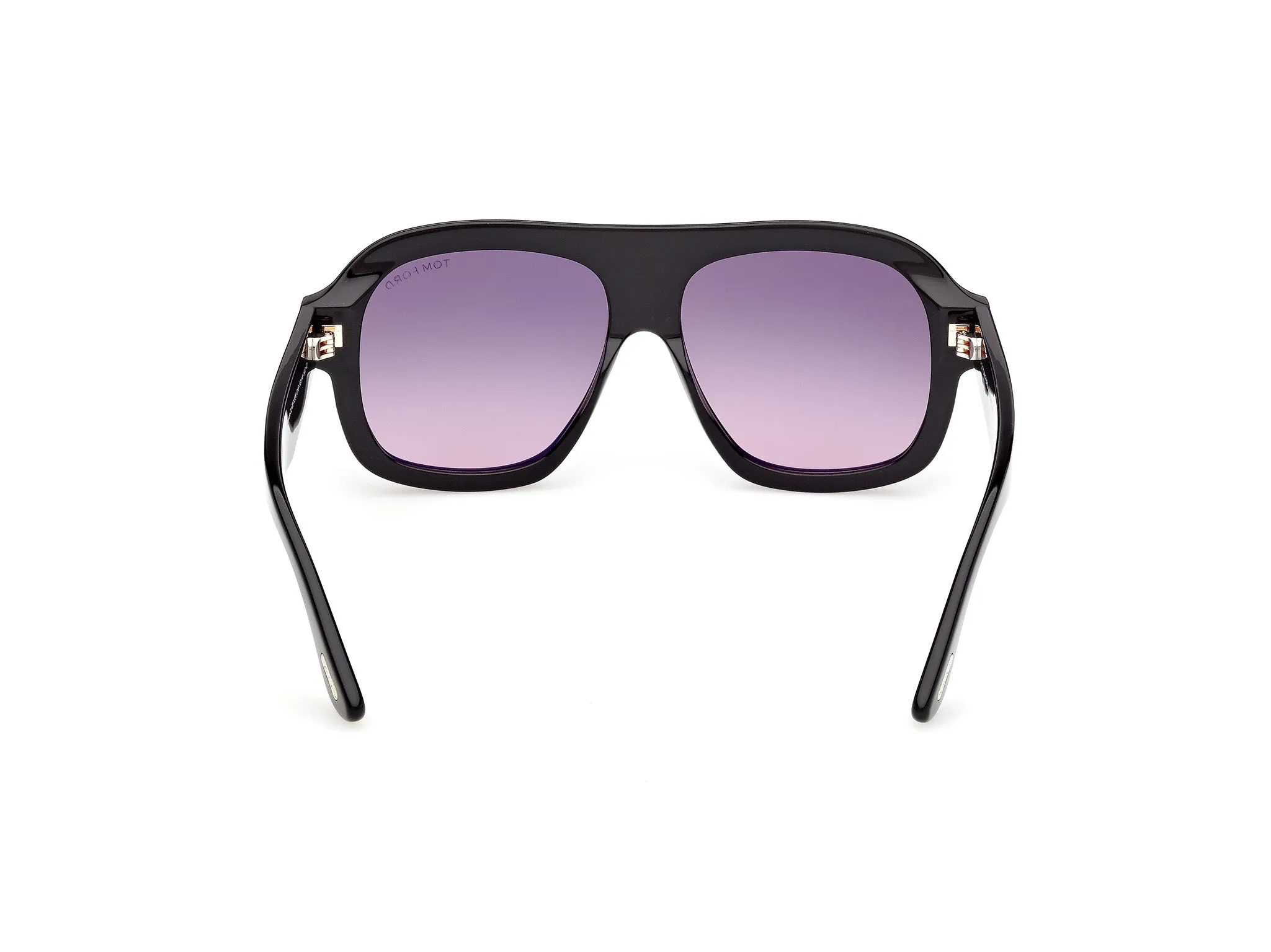 TOM FORD FT1324 RHONDA-02 01B Occhiali da sole Acetato Nero Fumo Pilot Normale - immagine 4
