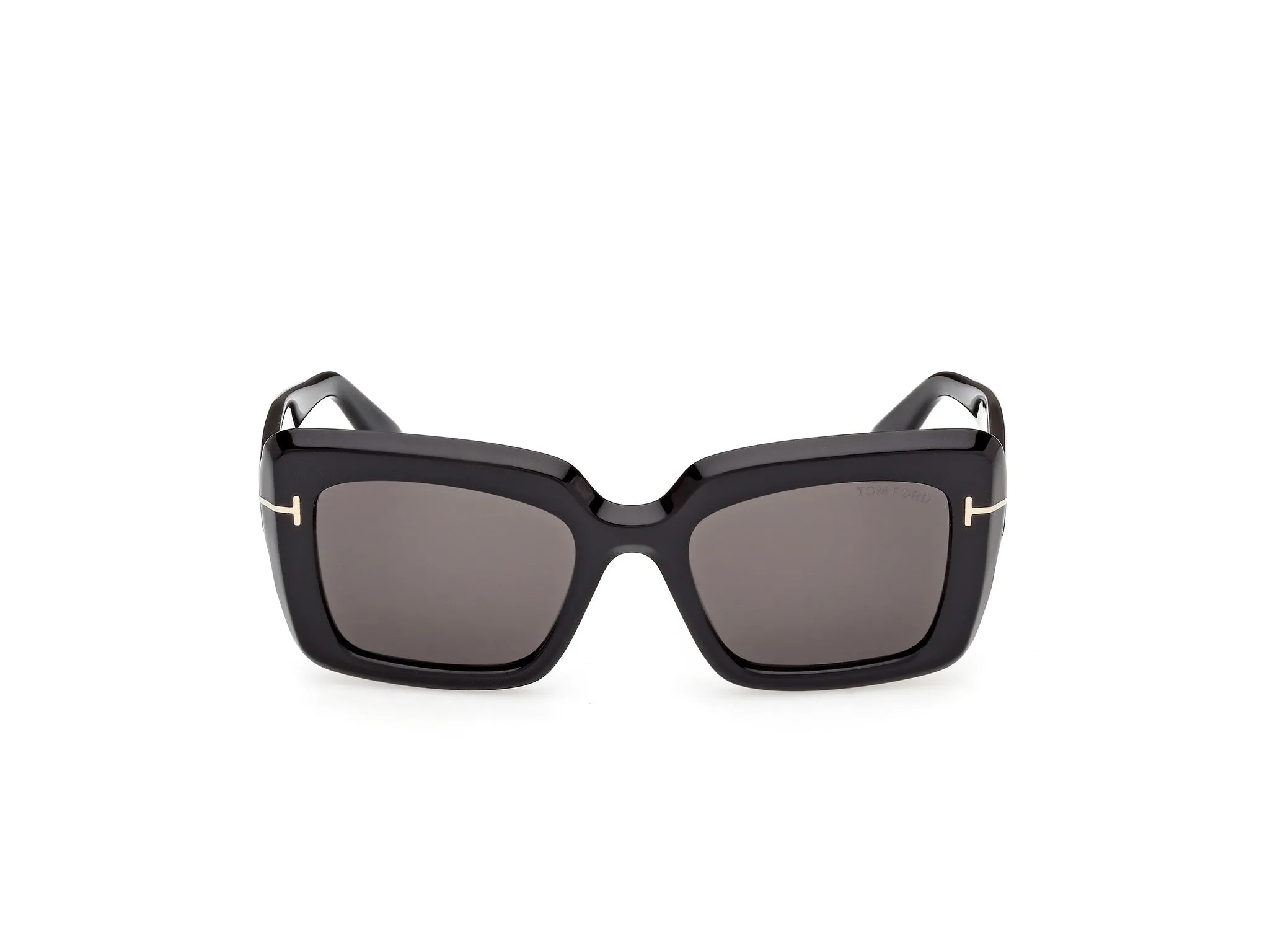 TOM FORD FT1318 LEILA-02 01A Occhiali da sole Acetato Nero Fumo Squadrata Normale - immagine 2