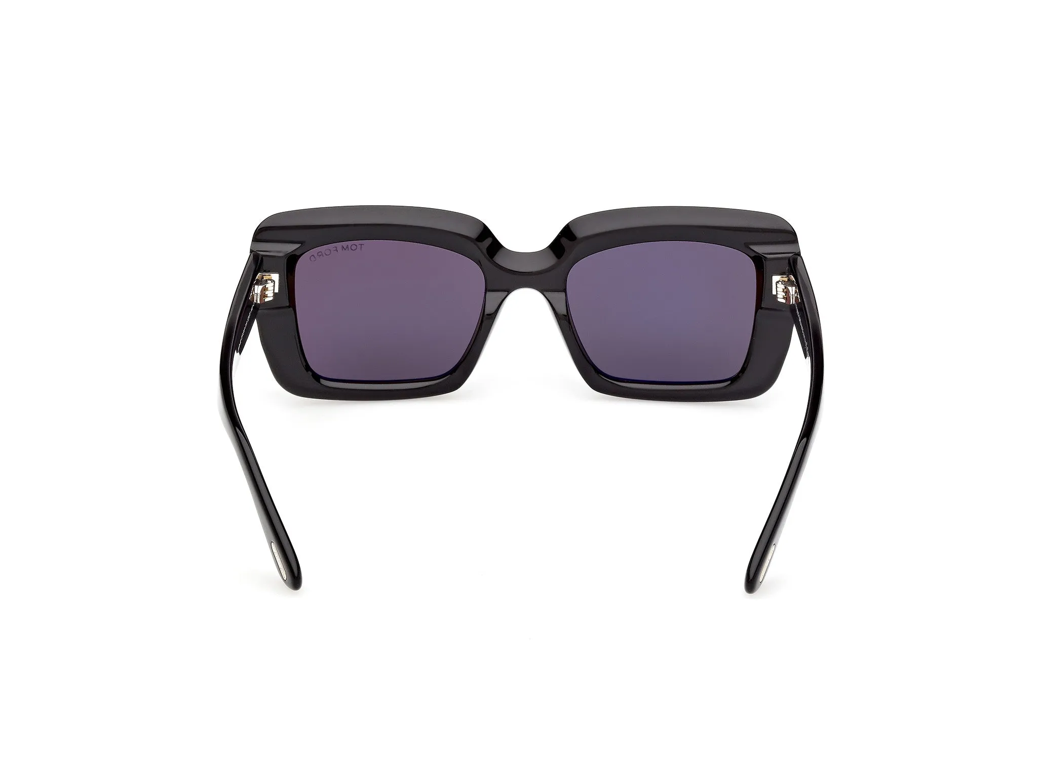 TOM FORD FT1318 LEILA-02 01A Occhiali da sole Acetato Nero Fumo Squadrata Normale - immagine 4