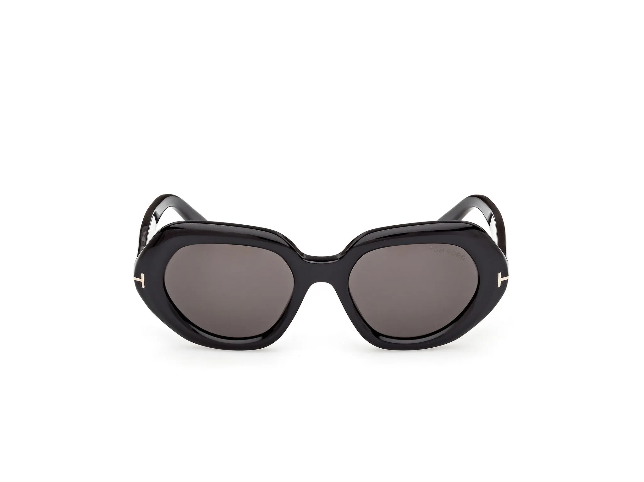 TOM FORD FT1317 APRIL-02 01A Occhiali da sole Acetato Nero Fumo Geometrica Normale - immagine 2