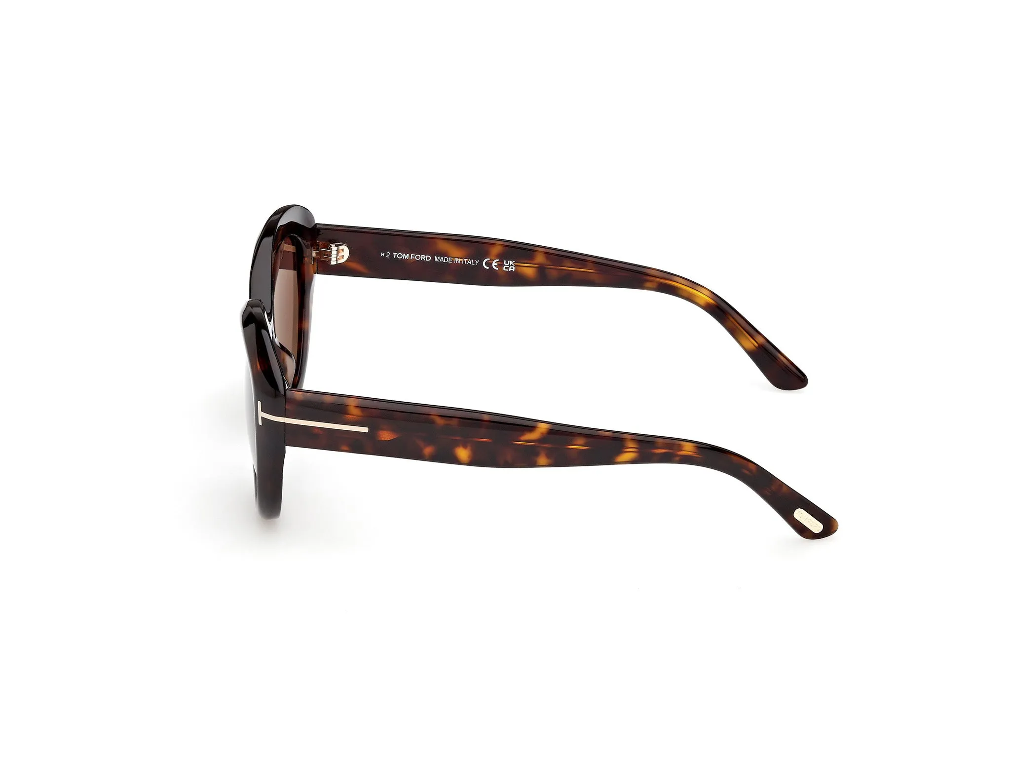 TOM FORD FT1316 STACY-02 52E Occhiali da sole Acetato Havana Marrone Cat Eye Normale - immagine 3