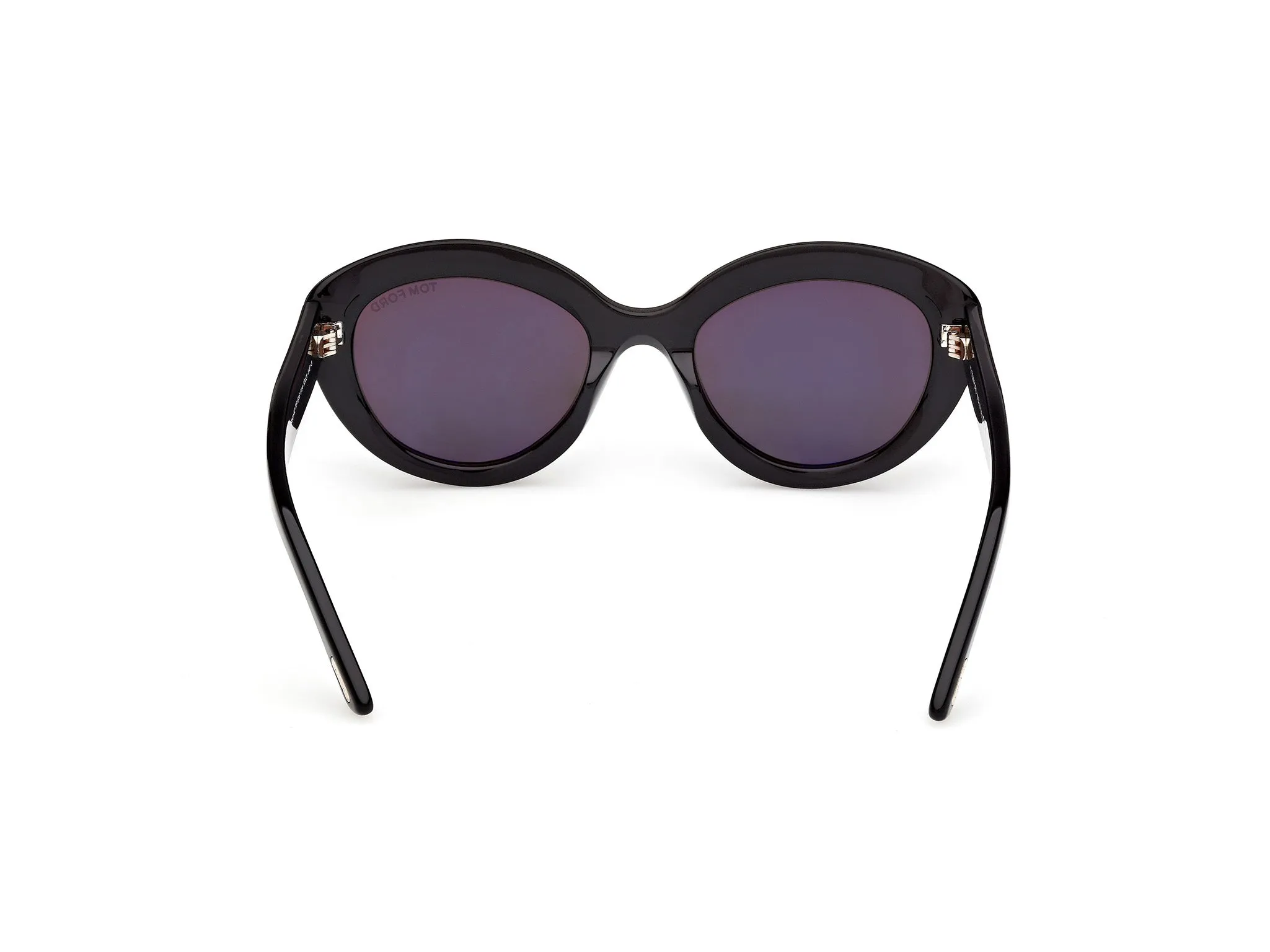 TOM FORD FT1316 STACY-02 01A Occhiali da sole Acetato Nero Fumo Cat Eye Normale - immagine 4