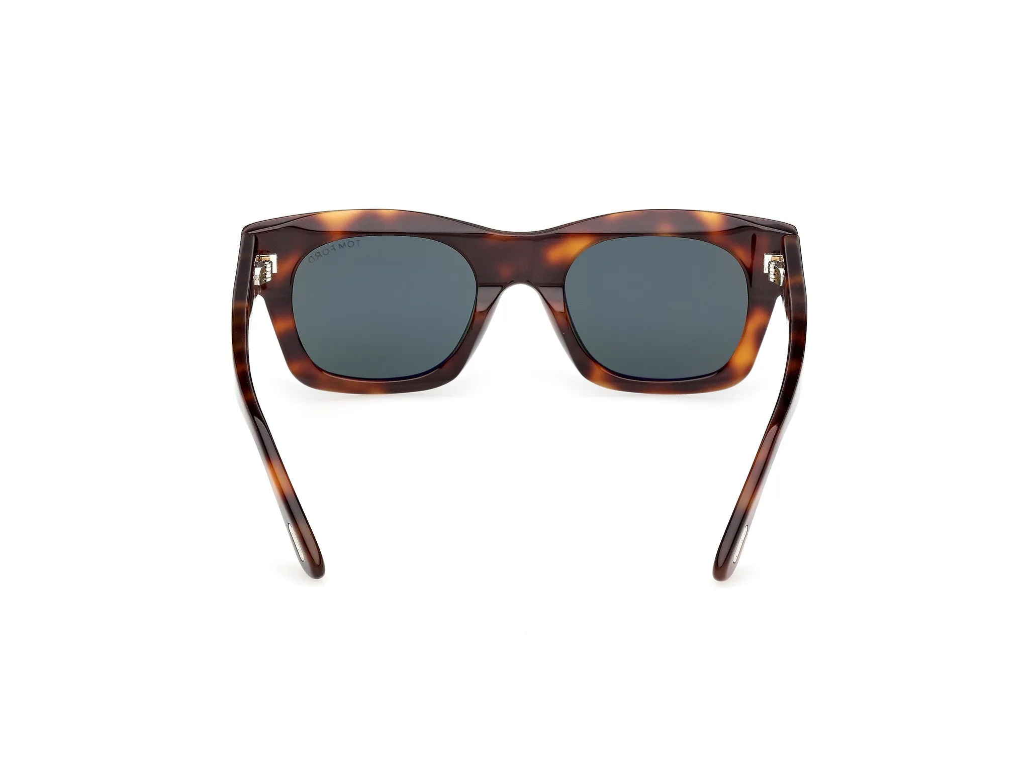 TOM FORD FT1314 EMMA-02 53N Occhiali da sole Acetato Havana Verde Squadrata Normale - immagine 4