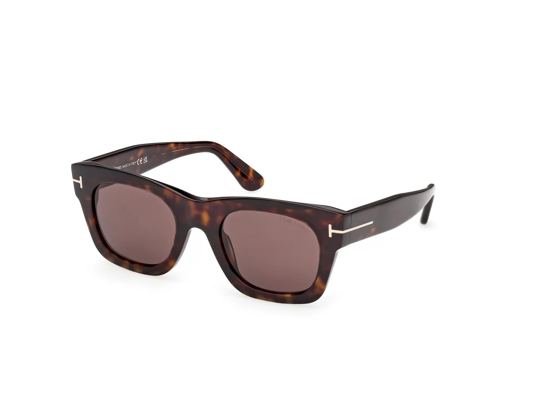 TOM FORD FT1314 EMMA-02 52E Occhiali da sole Acetato Havana Marrone Squadrata Normale - immagine 1