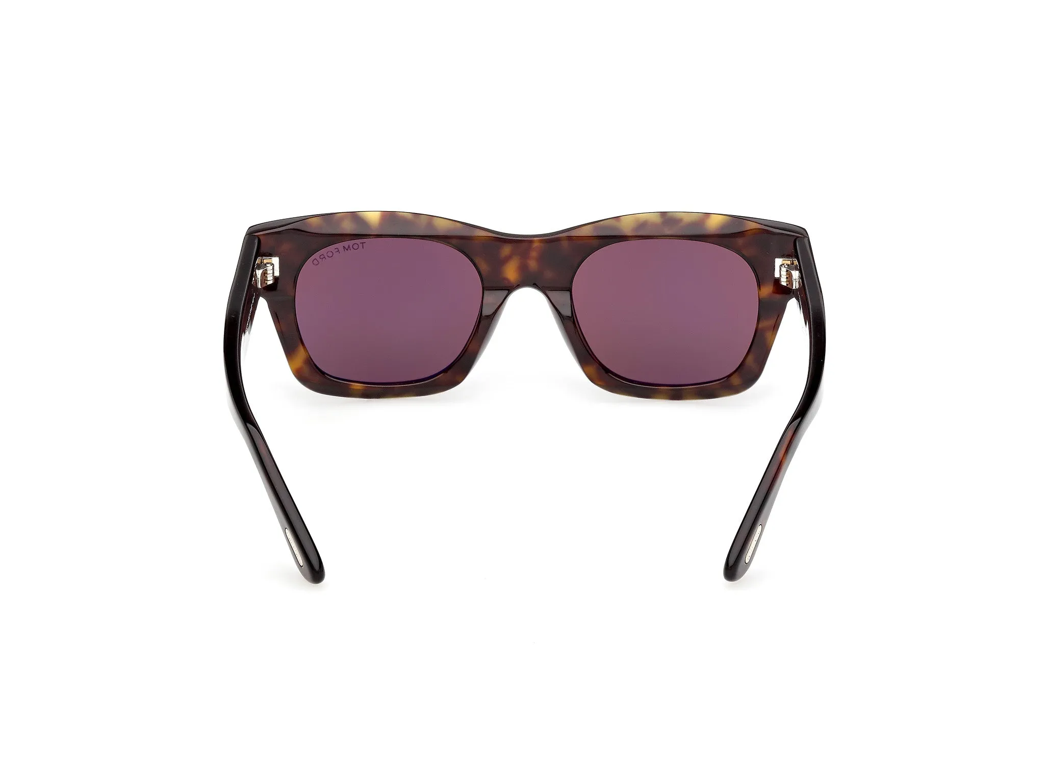 TOM FORD FT1314 EMMA-02 52E Occhiali da sole Acetato Havana Marrone Squadrata Normale - immagine 4