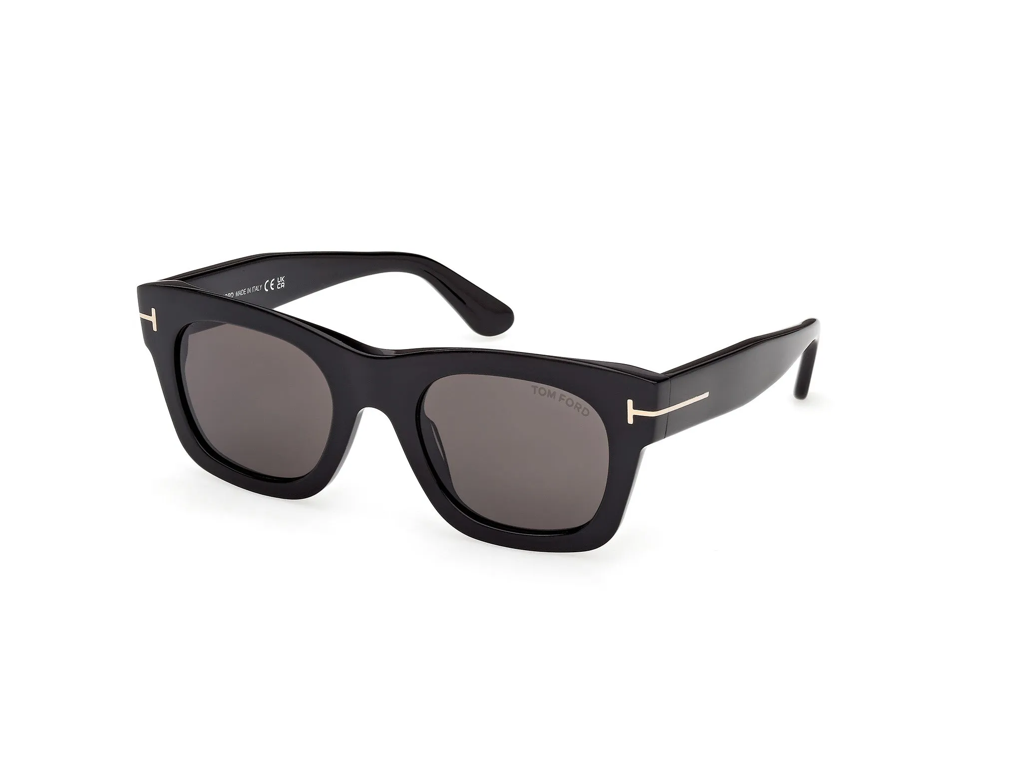 TOM FORD FT1314 EMMA-02 01A Occhiali da sole Acetato Nero Fumo Squadrata Normale - immagine 1