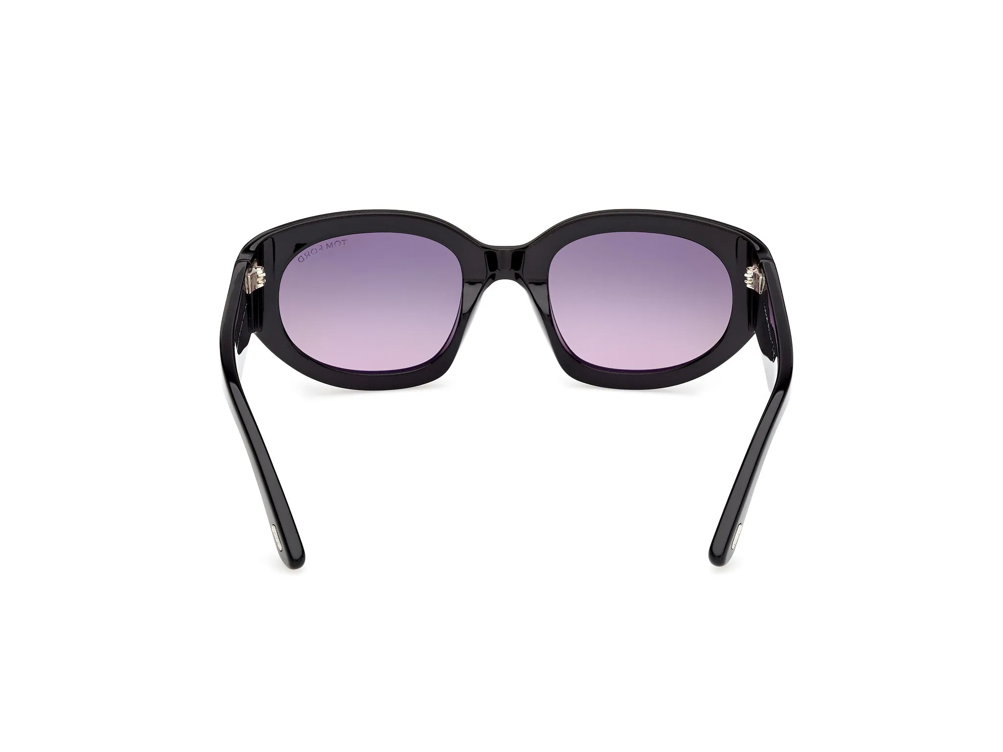 TOM FORD FT1313 ARIZONA-02 01B Occhiali da sole Acetato Nero Fumo Squadrata Normale - immagine 4