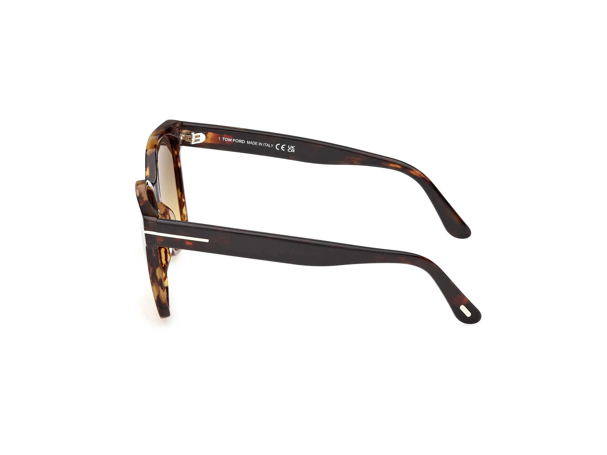 TOM FORD FT1312 IRIS-02 55B Occhiali da sole Acetato Havana Fumo Farfalla Normale - immagine 3