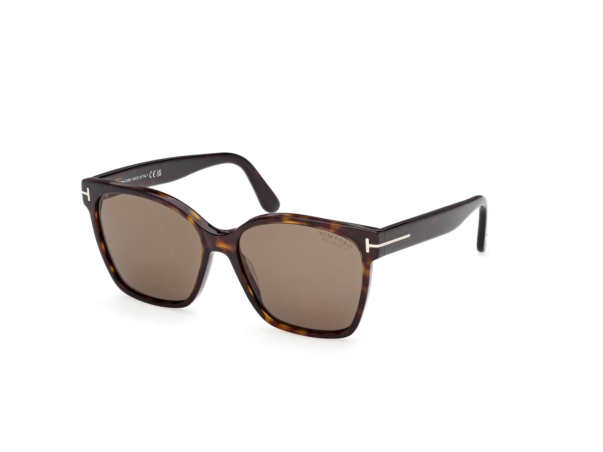 TOM FORD FT1312 IRIS-02 52H Occhiali da sole Acetato Havana Marrone Farfalla Polarizzata - immagine 1