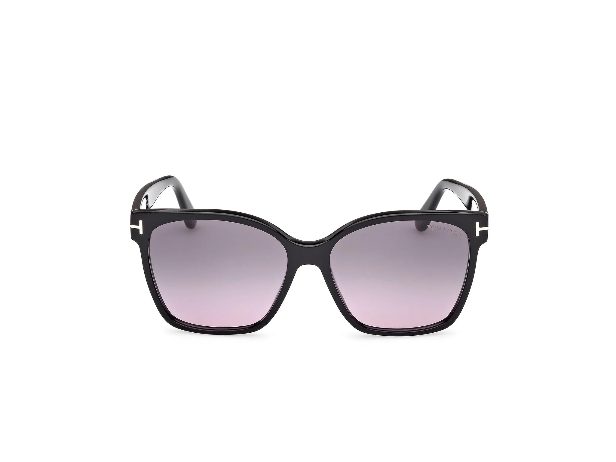 TOM FORD FT1312 IRIS-02 01B Occhiali da sole Acetato Nero Fumo Farfalla Normale - immagine 2
