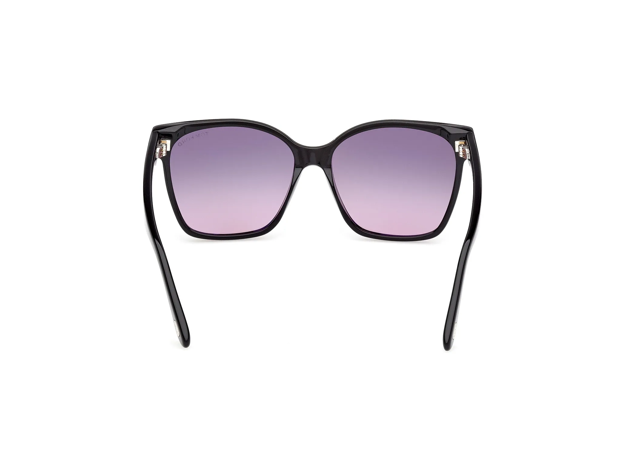 TOM FORD FT1312 IRIS-02 01B Occhiali da sole Acetato Nero Fumo Farfalla Normale - immagine 4