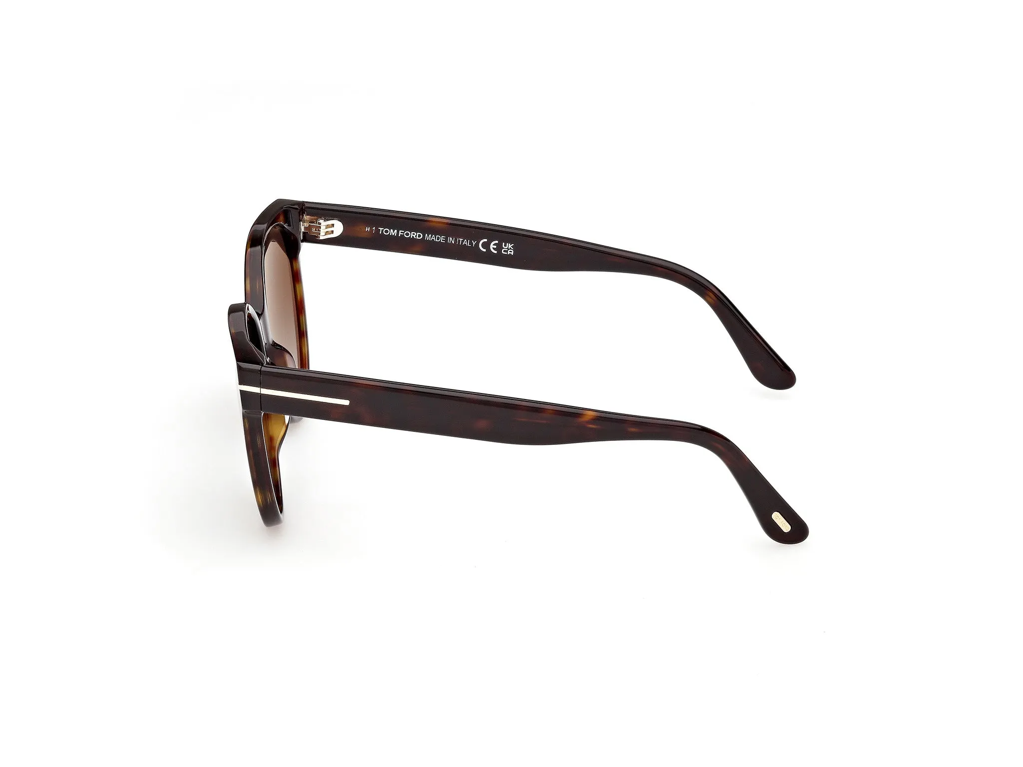 TOM FORD FT1311 TALLULAH-02 52B Occhiali da sole Acetato Havana Fumo Rotonda Normale - immagine 3