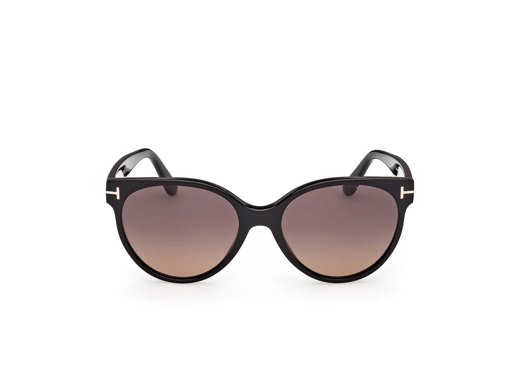 TOM FORD FT1311 TALLULAH-02 01T Occhiali da sole Acetato Nero Bordeaux Rotonda Normale - immagine 2