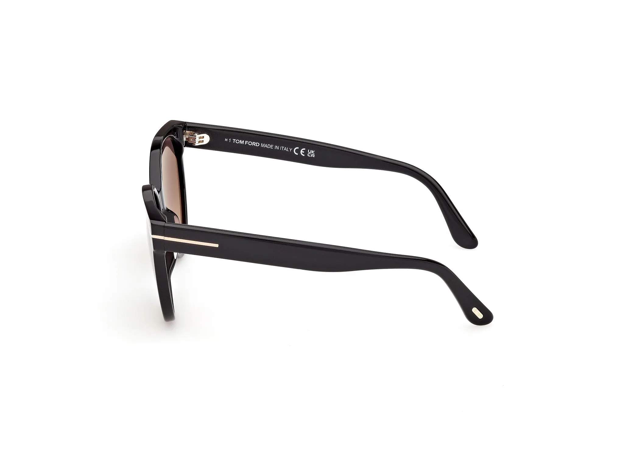 TOM FORD FT1311 TALLULAH-02 01T Occhiali da sole Acetato Nero Bordeaux Rotonda Normale - immagine 3