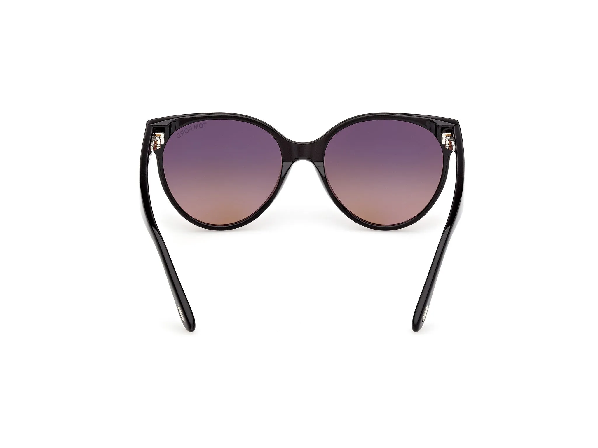 TOM FORD FT1311 TALLULAH-02 01T Occhiali da sole Acetato Nero Bordeaux Rotonda Normale - immagine 4