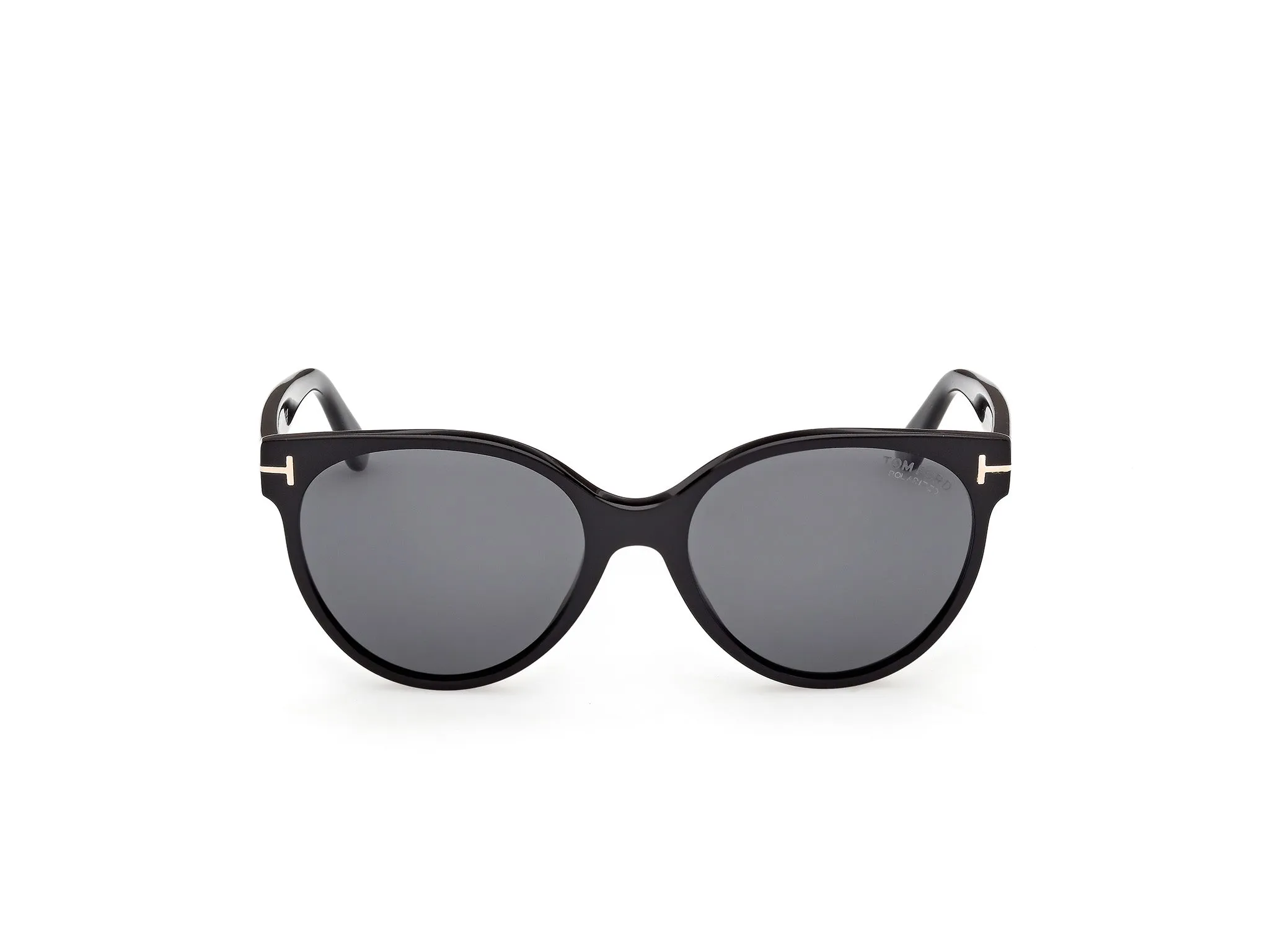 TOM FORD FT1311 TALLULAH-02 01D Occhiali da sole Acetato Nero Fumo Rotonda Polarizzata - immagine 2
