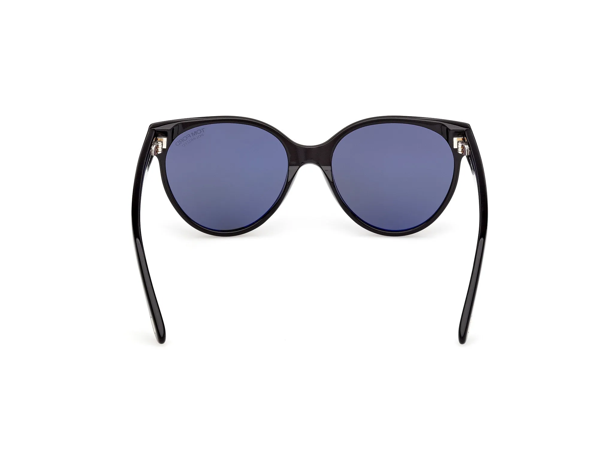 TOM FORD FT1311 TALLULAH-02 01D Occhiali da sole Acetato Nero Fumo Rotonda Polarizzata - immagine 4