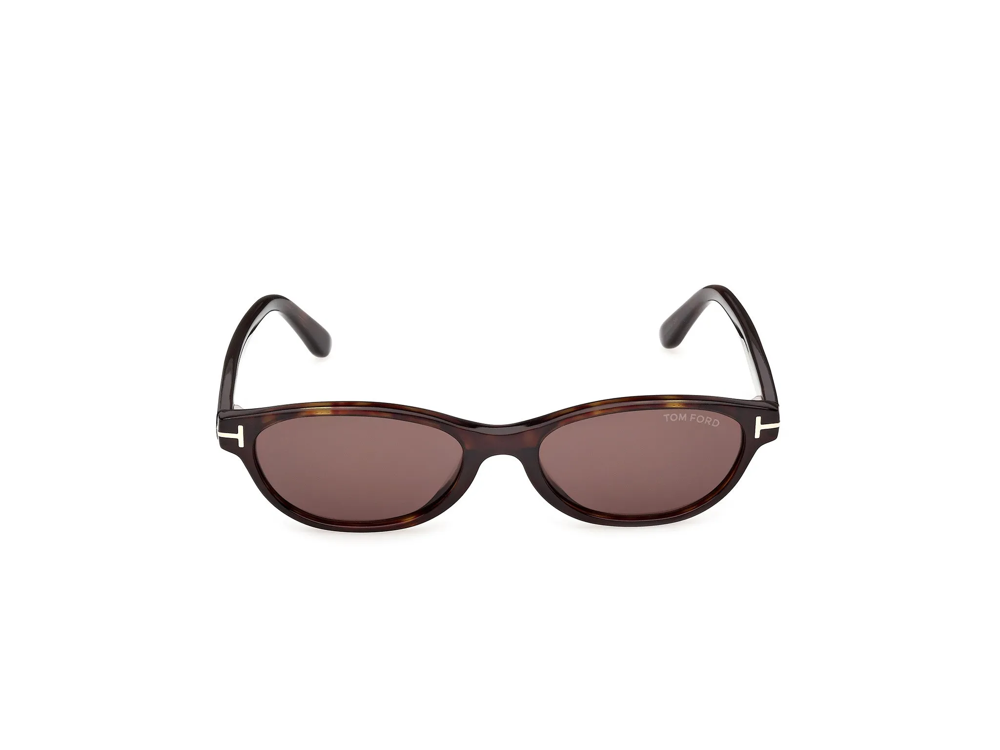 TOM FORD FT1310 CHLOE-02 52E Occhiali da sole Acetato Havana Marrone Rotonda Normale - immagine 2