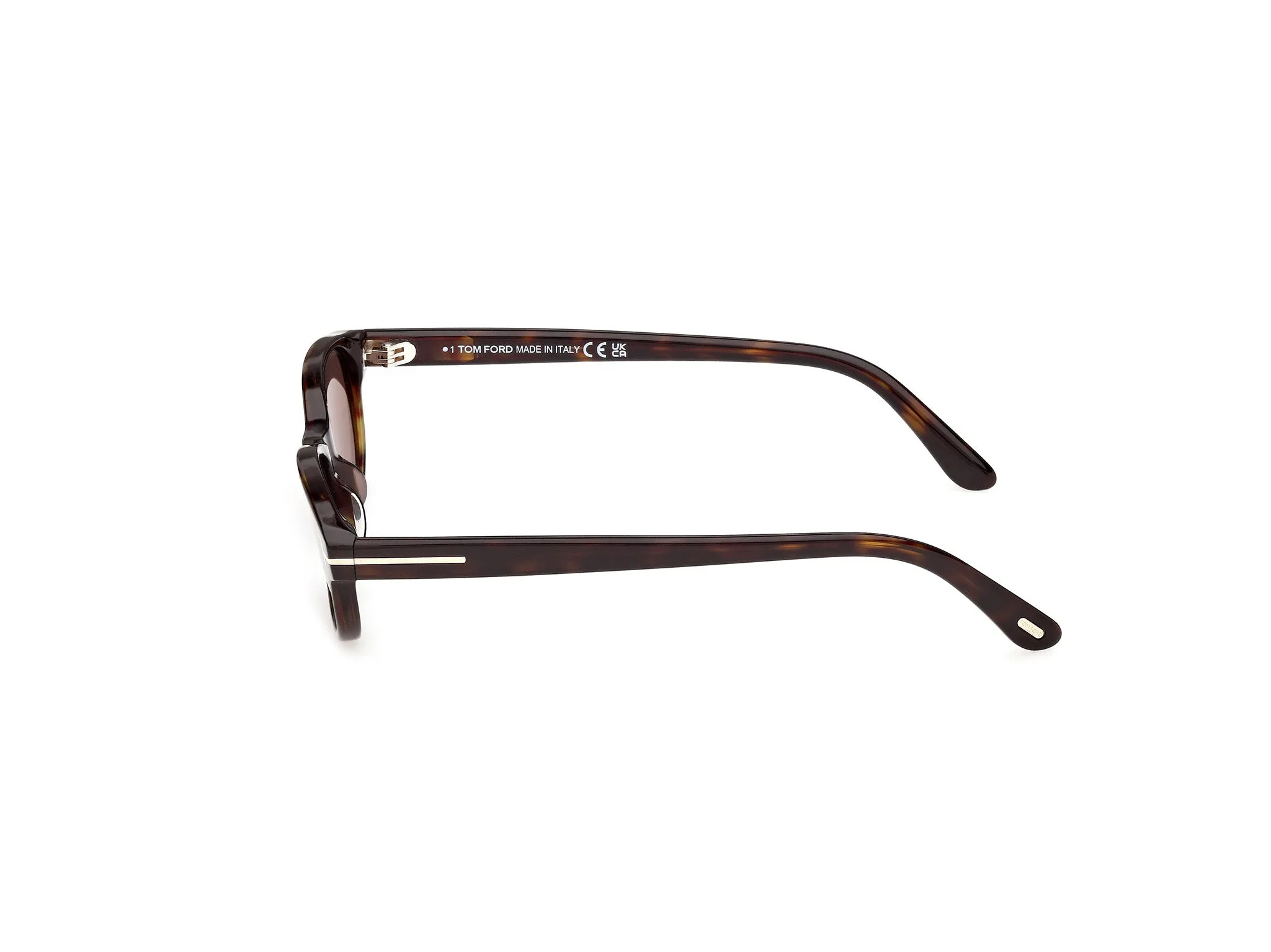 TOM FORD FT1310 CHLOE-02 52E Occhiali da sole Acetato Havana Marrone Rotonda Normale - immagine 3