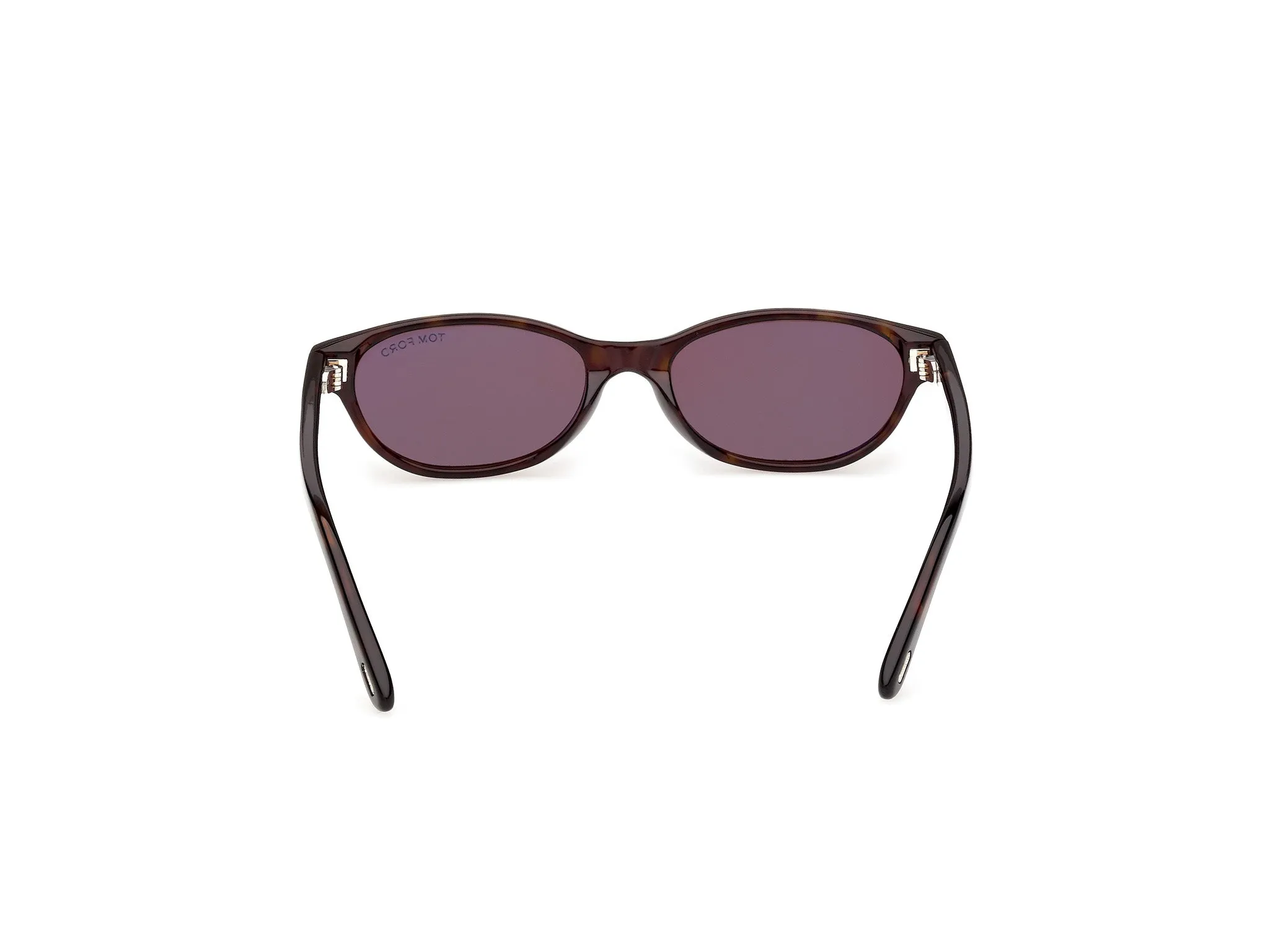TOM FORD FT1310 CHLOE-02 52E Occhiali da sole Acetato Havana Marrone Rotonda Normale - immagine 4
