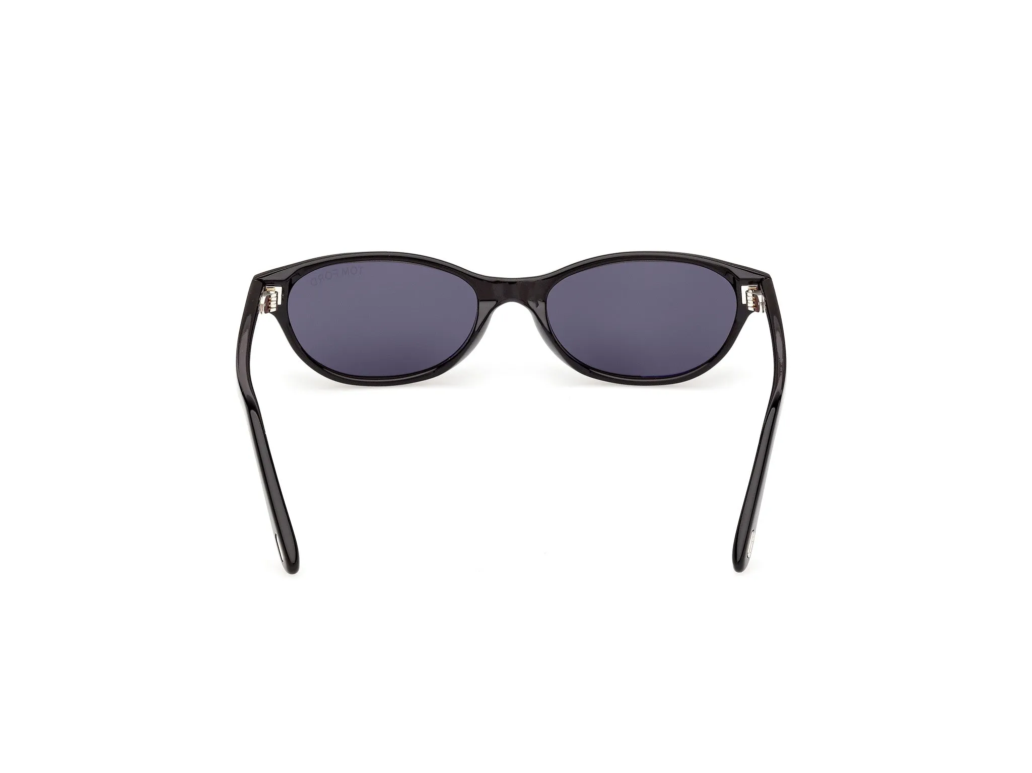 TOM FORD FT1310 CHLOE-02 01A Occhiali da sole Acetato Nero Fumo Rotonda Normale - immagine 4