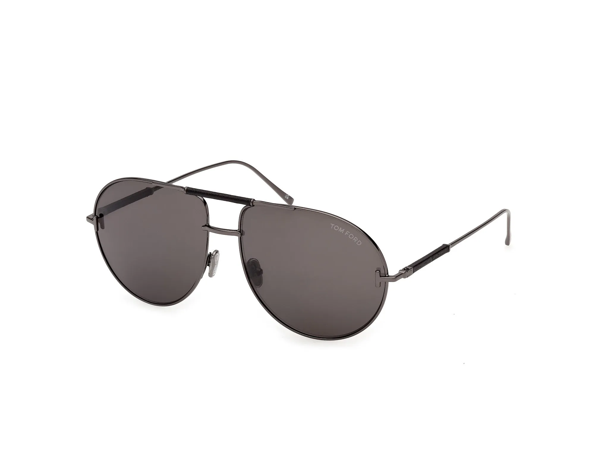 TOM FORD FT1308 LOU-02 08A Occhiali da sole Metallo Canna di fucile Fumo Pilot Normale - immagine 1