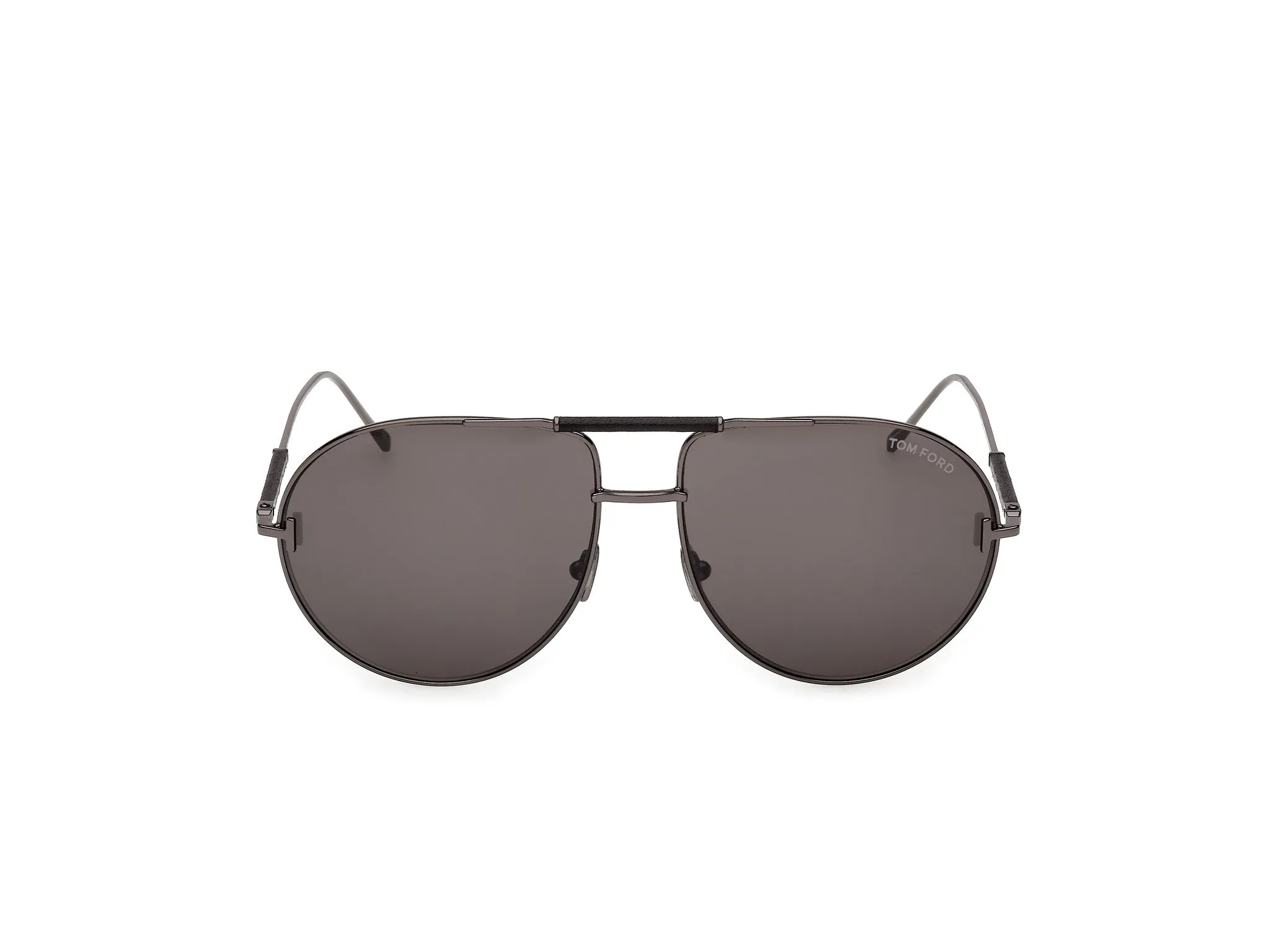 TOM FORD FT1308 LOU-02 08A Occhiali da sole Metallo Canna di fucile Fumo Pilot Normale - immagine 2