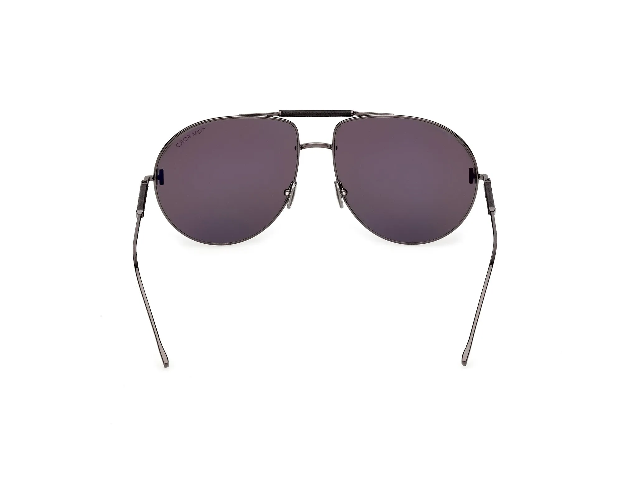 TOM FORD FT1308 LOU-02 08A Occhiali da sole Metallo Canna di fucile Fumo Pilot Normale - immagine 4