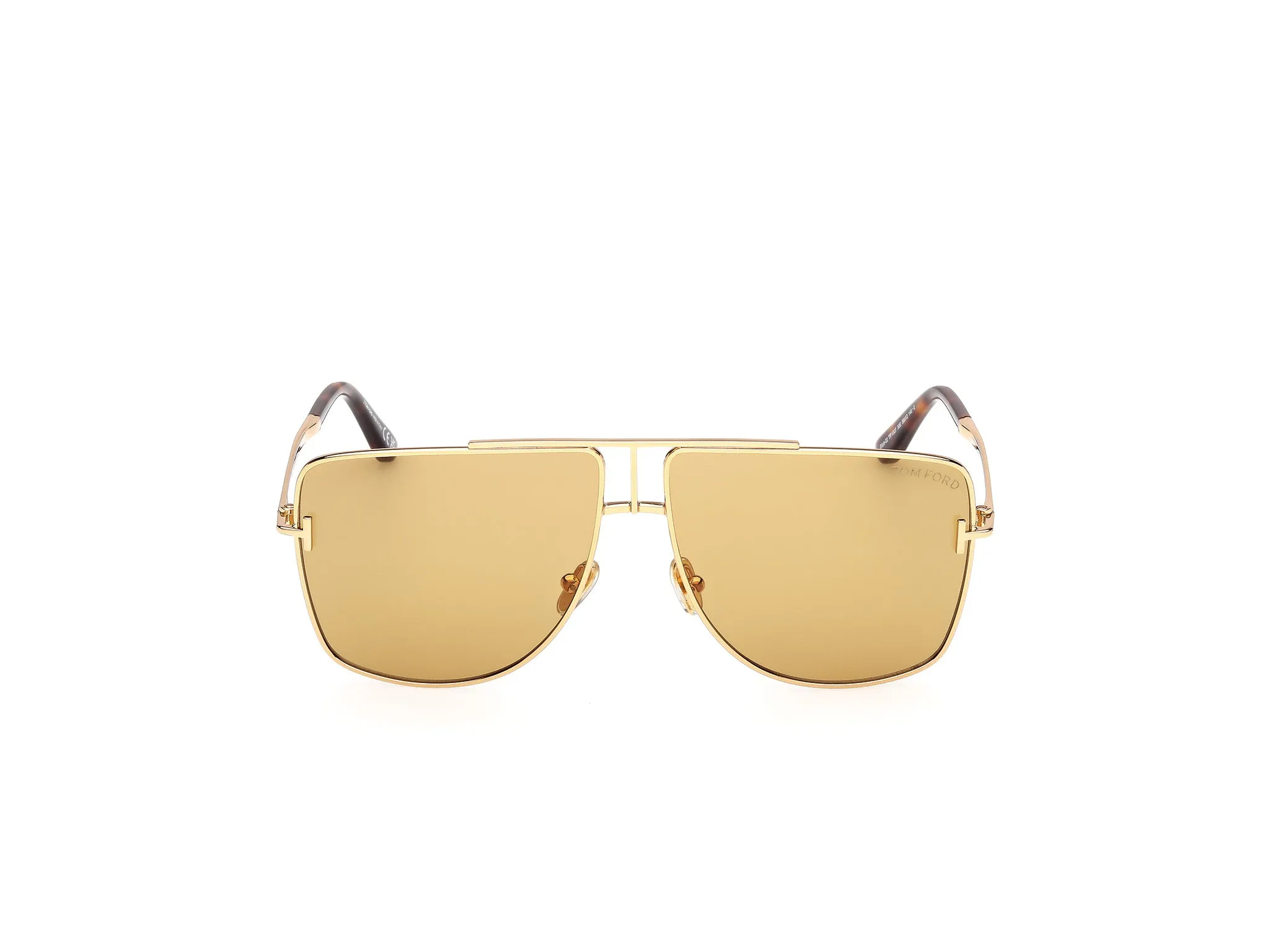 TOM FORD FT1307 ELIOTT-02 30E Occhiali da sole Metallo Oro Marrone Squadrata Normale - immagine 2