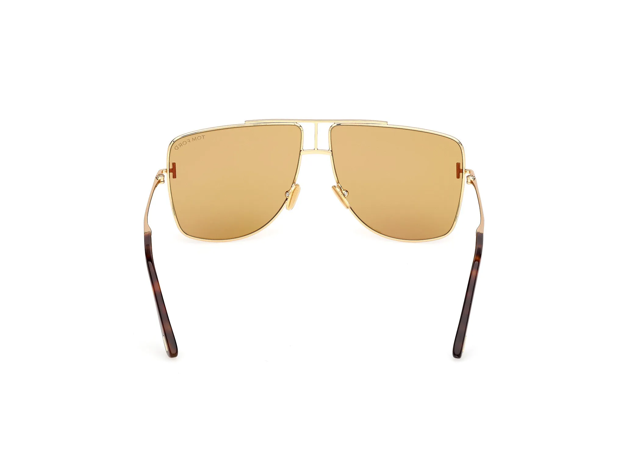 TOM FORD FT1307 ELIOTT-02 30E Occhiali da sole Metallo Oro Marrone Squadrata Normale - immagine 4