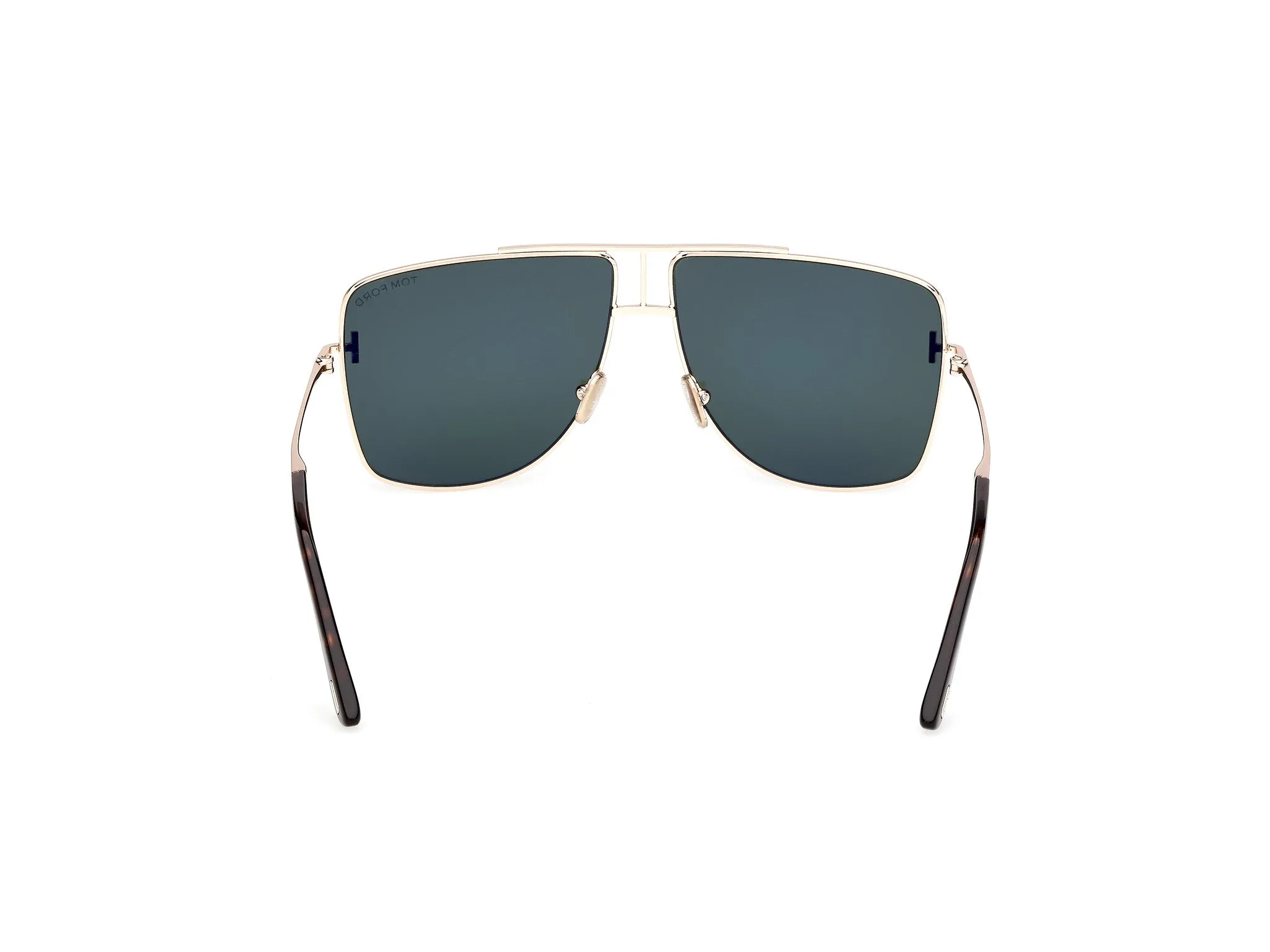 TOM FORD FT1307 ELIOTT-02 28N Occhiali da sole Metallo Oro Verde Squadrata Normale - immagine 4