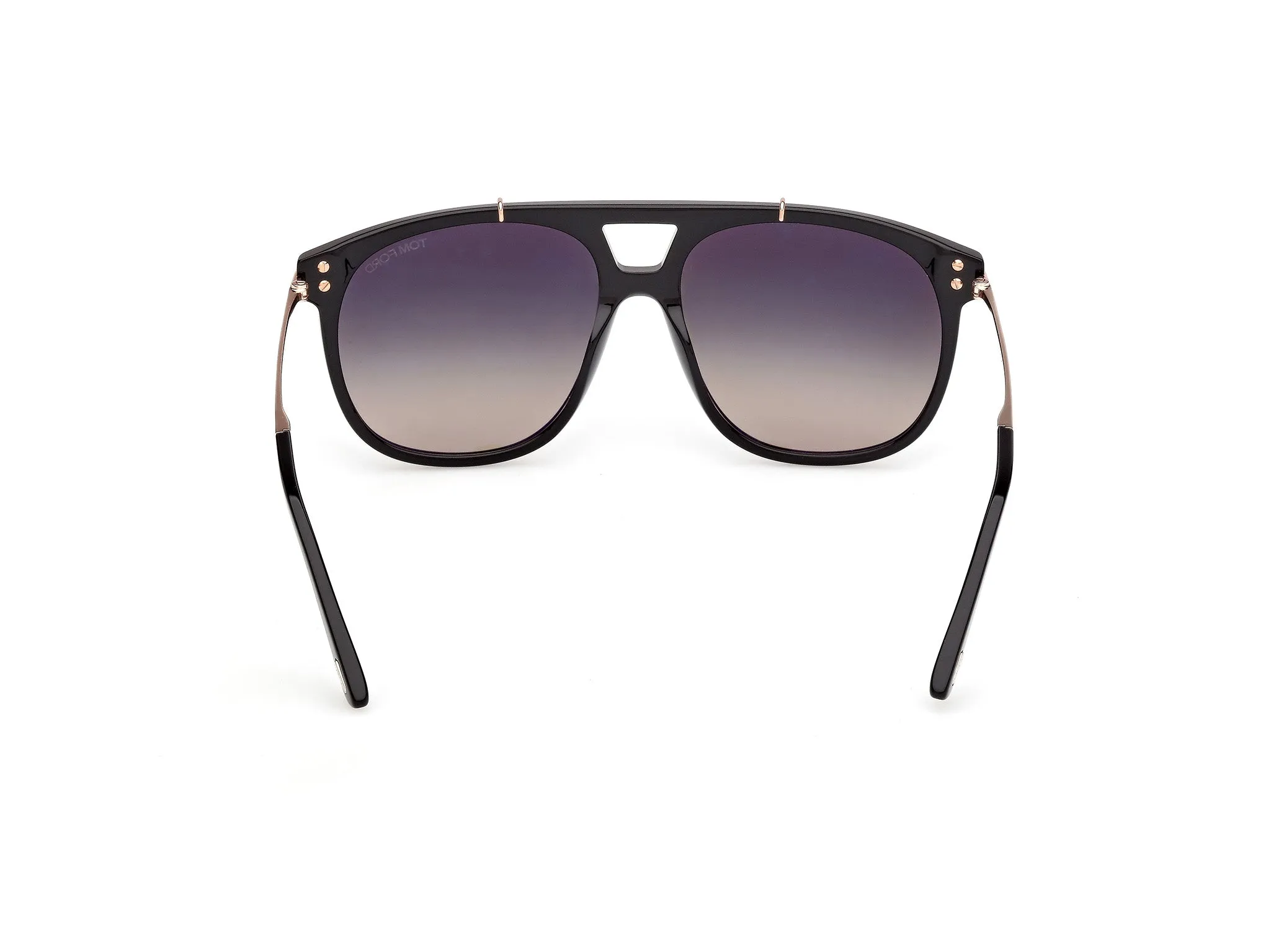 TOM FORD FT1306 SAM-02 01B Occhiali da sole Acetato Nero Fumo Squadrata Normale - immagine 4
