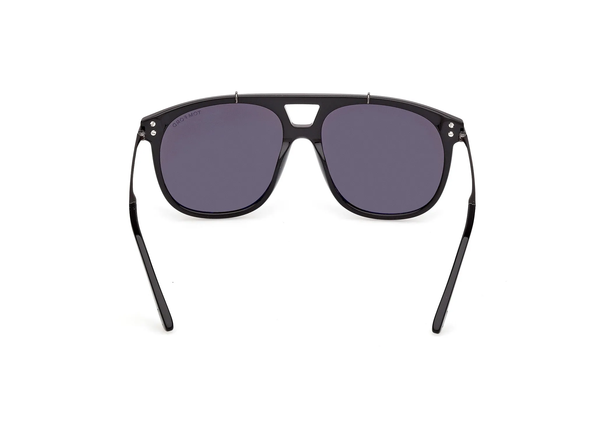 TOM FORD FT1306 SAM-02 01A Occhiali da sole Acetato Nero Fumo Squadrata Normale - immagine 4