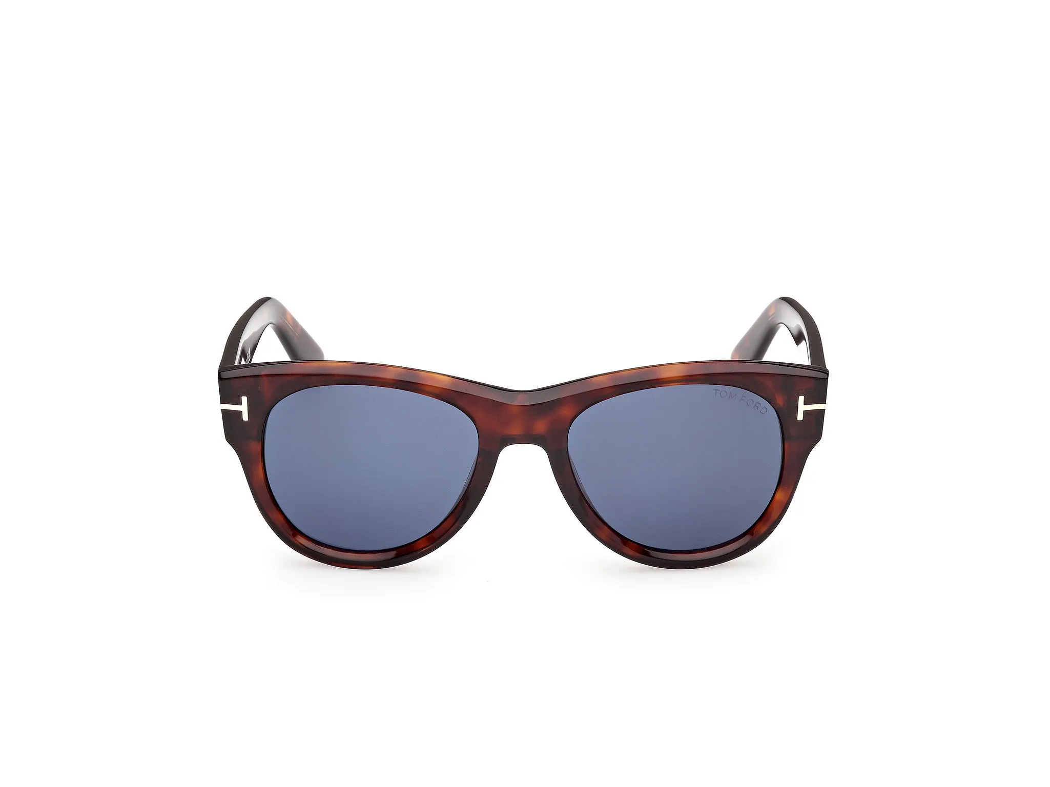TOM FORD FT1305 BURTON-02 54V Occhiali da sole Acetato Havana Blu Rotonda Normale - immagine 2