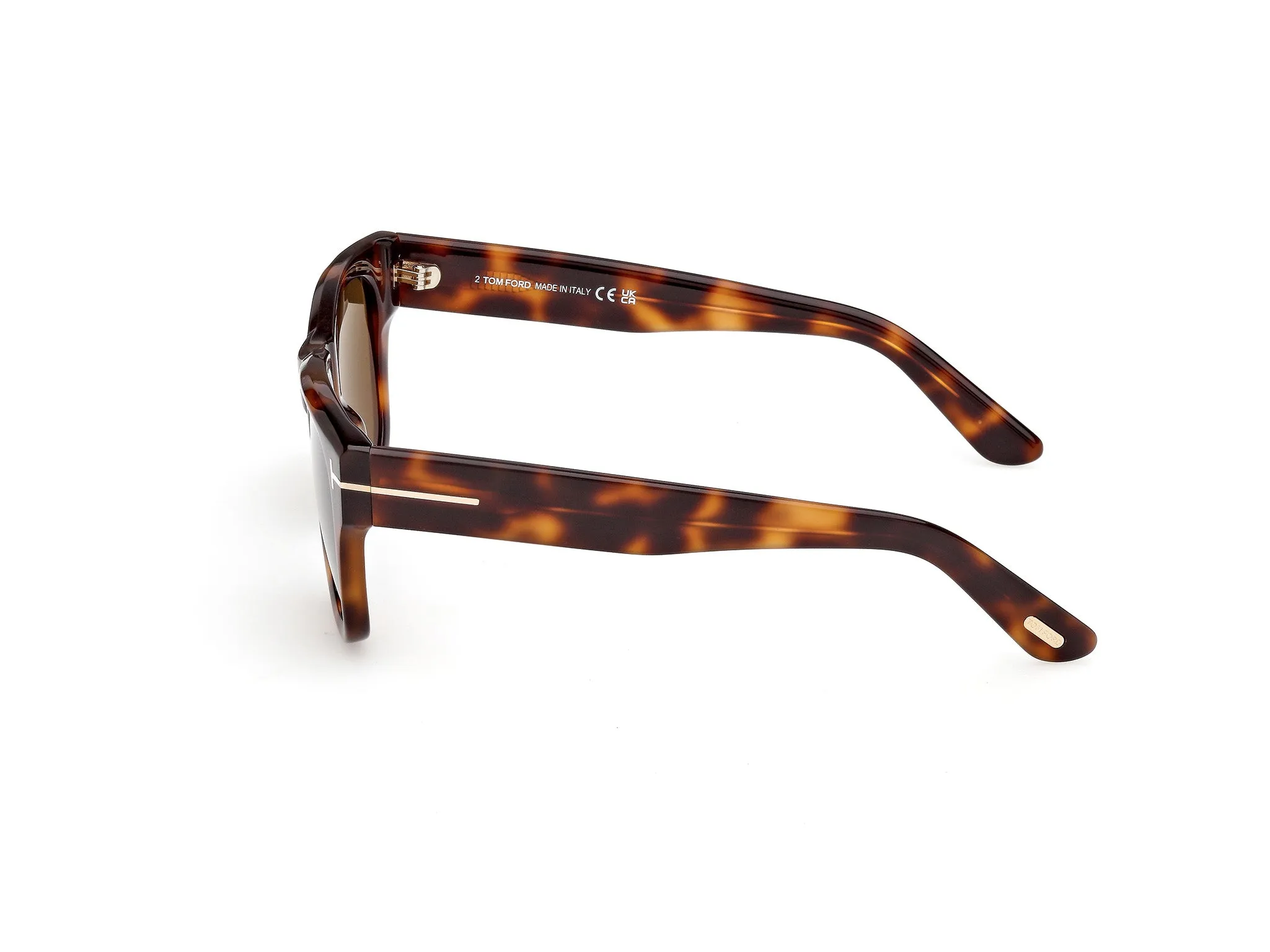TOM FORD FT1304 FINN-02 53E Occhiali da sole Acetato Havana Marrone Squadrata Normale - immagine 3