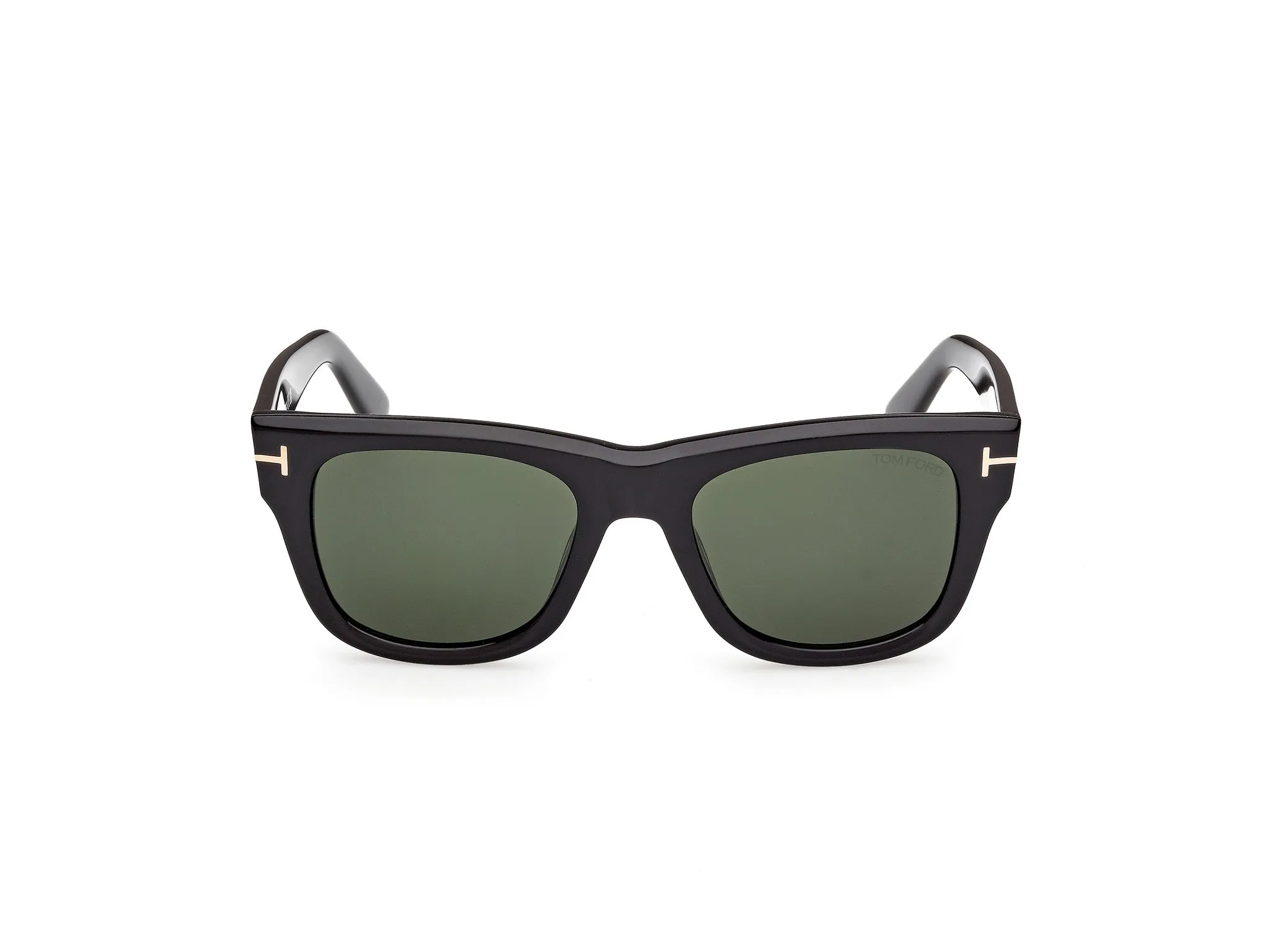 TOM FORD FT1304 FINN-02 01N Occhiali da sole Acetato Nero Verde Squadrata Normale - immagine 2