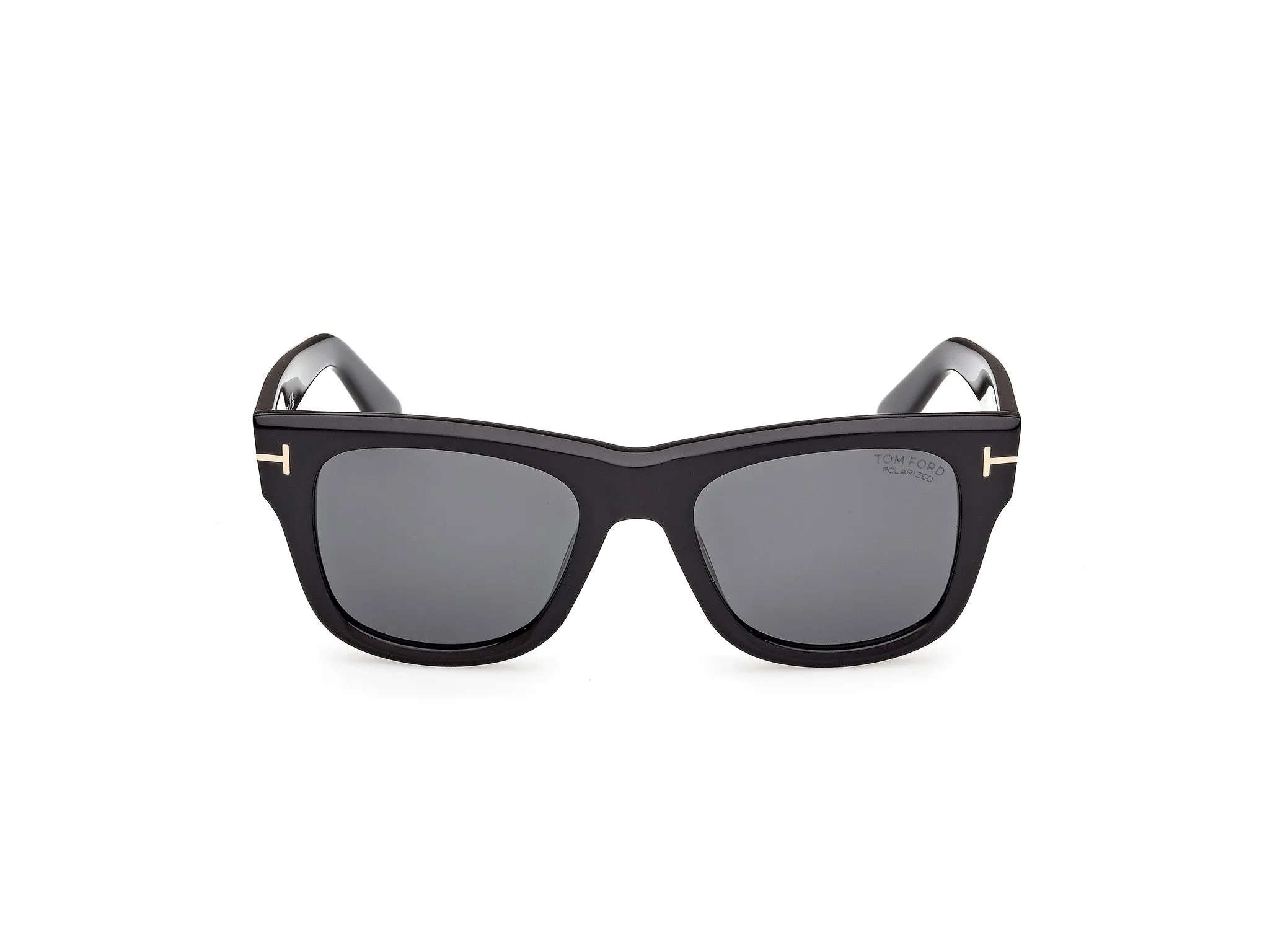 TOM FORD FT1304 FINN-02 01D Occhiali da sole Acetato Nero Fumo Squadrata Polarizzata - immagine 2
