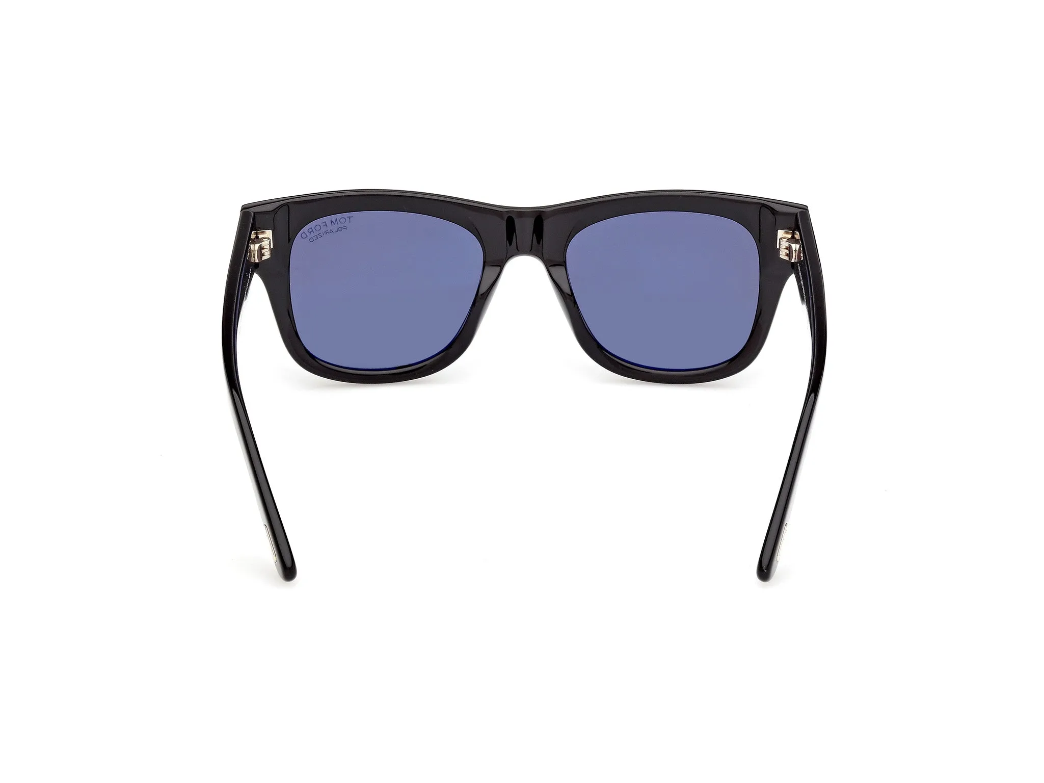 TOM FORD FT1304 FINN-02 01D Occhiali da sole Acetato Nero Fumo Squadrata Polarizzata - immagine 4