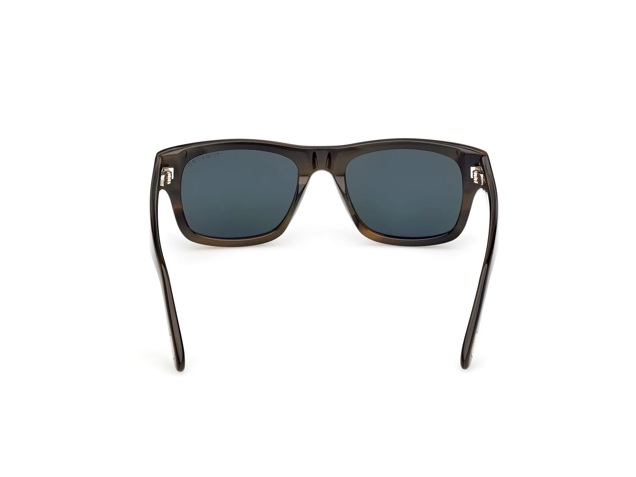 TOM FORD FT1303 SMITH-02 55N Occhiali da sole Acetato Havana Verde Squadrata Normale - immagine 4
