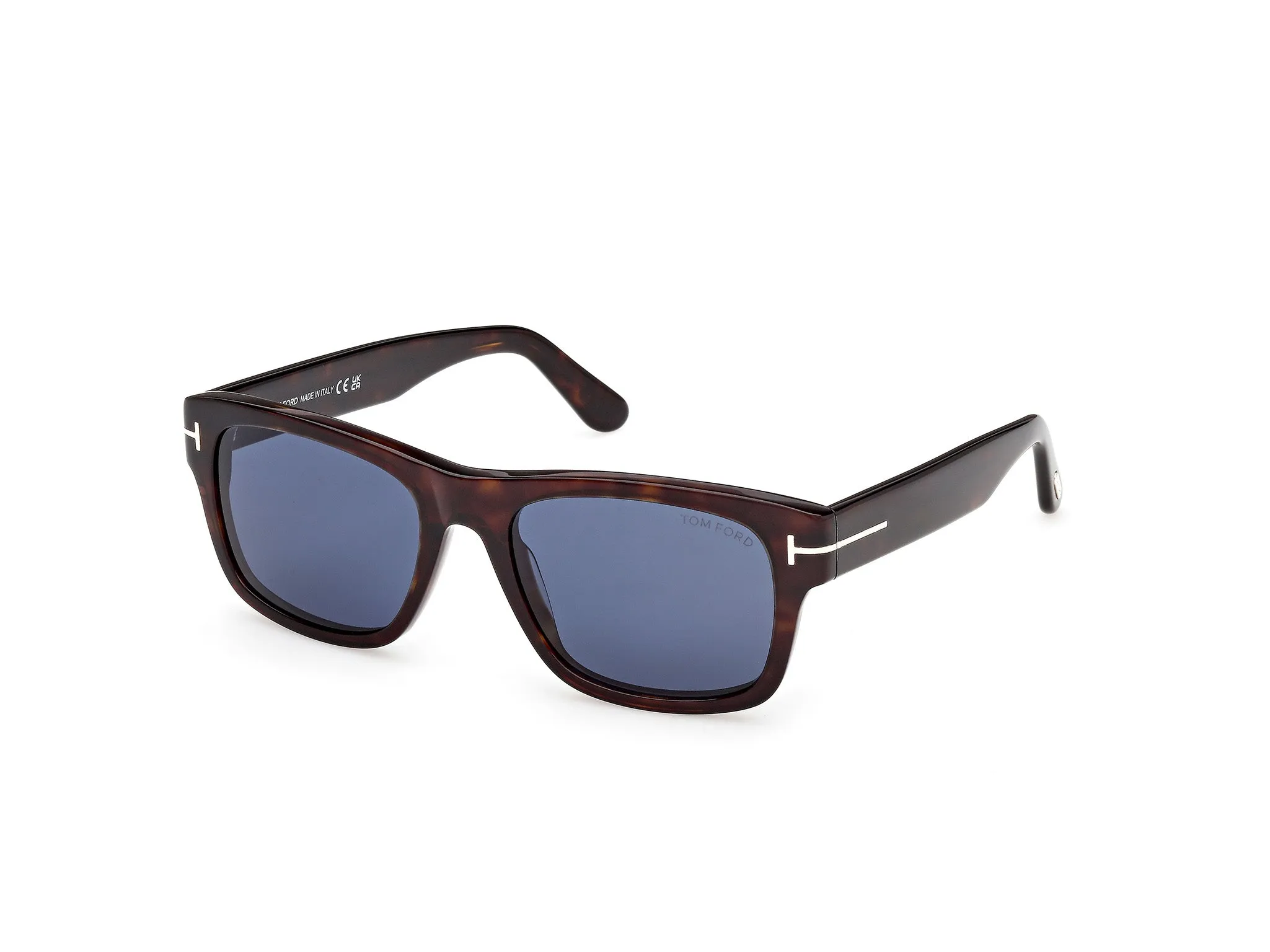 TOM FORD FT1303 SMITH-02 52V Occhiali da sole Acetato Havana Blu Squadrata Normale - immagine 1