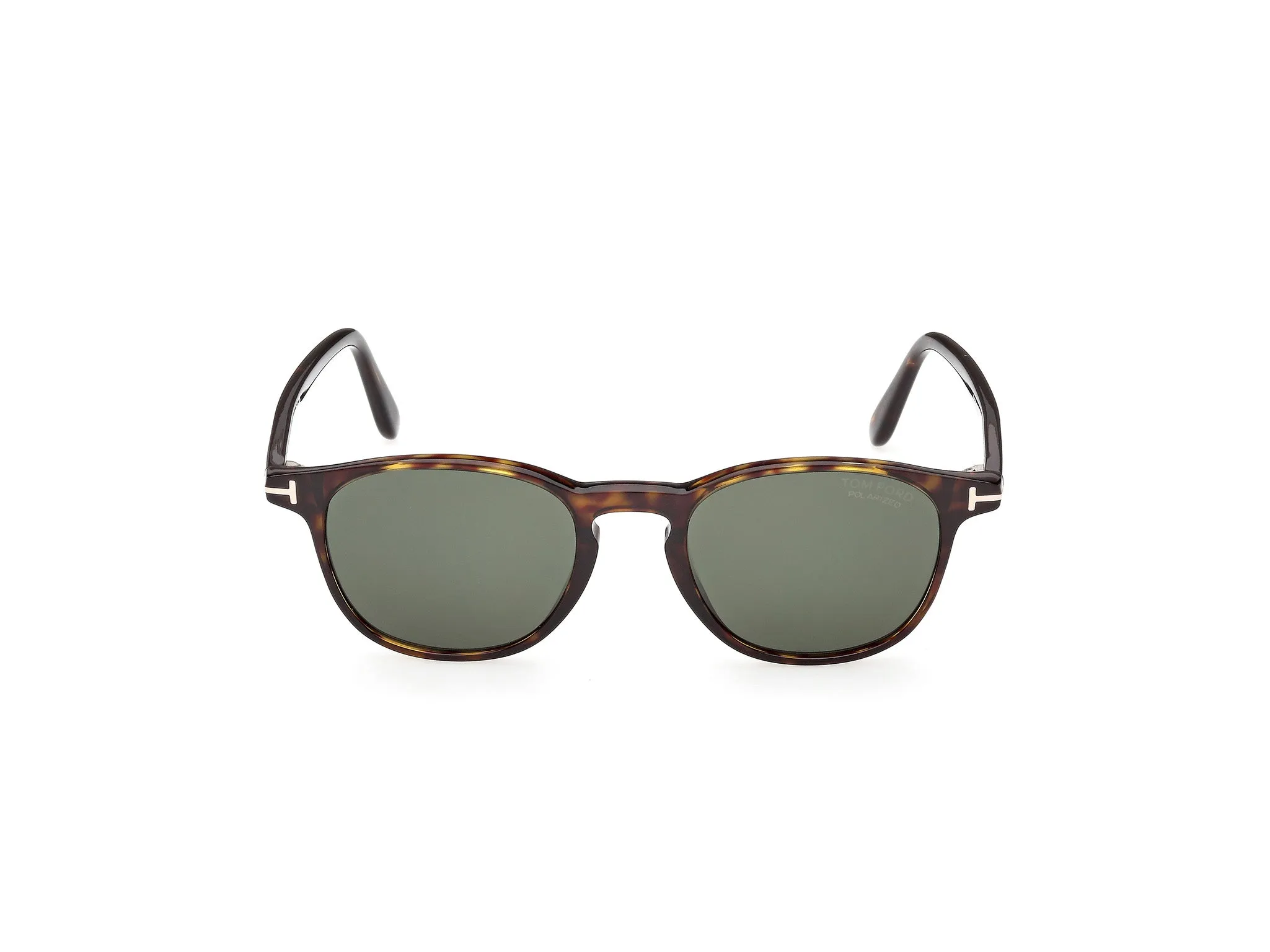 TOM FORD FT1302 HOLT-02 52R Occhiali da sole Acetato Havana Verde Rotonda Polarizzata - immagine 2