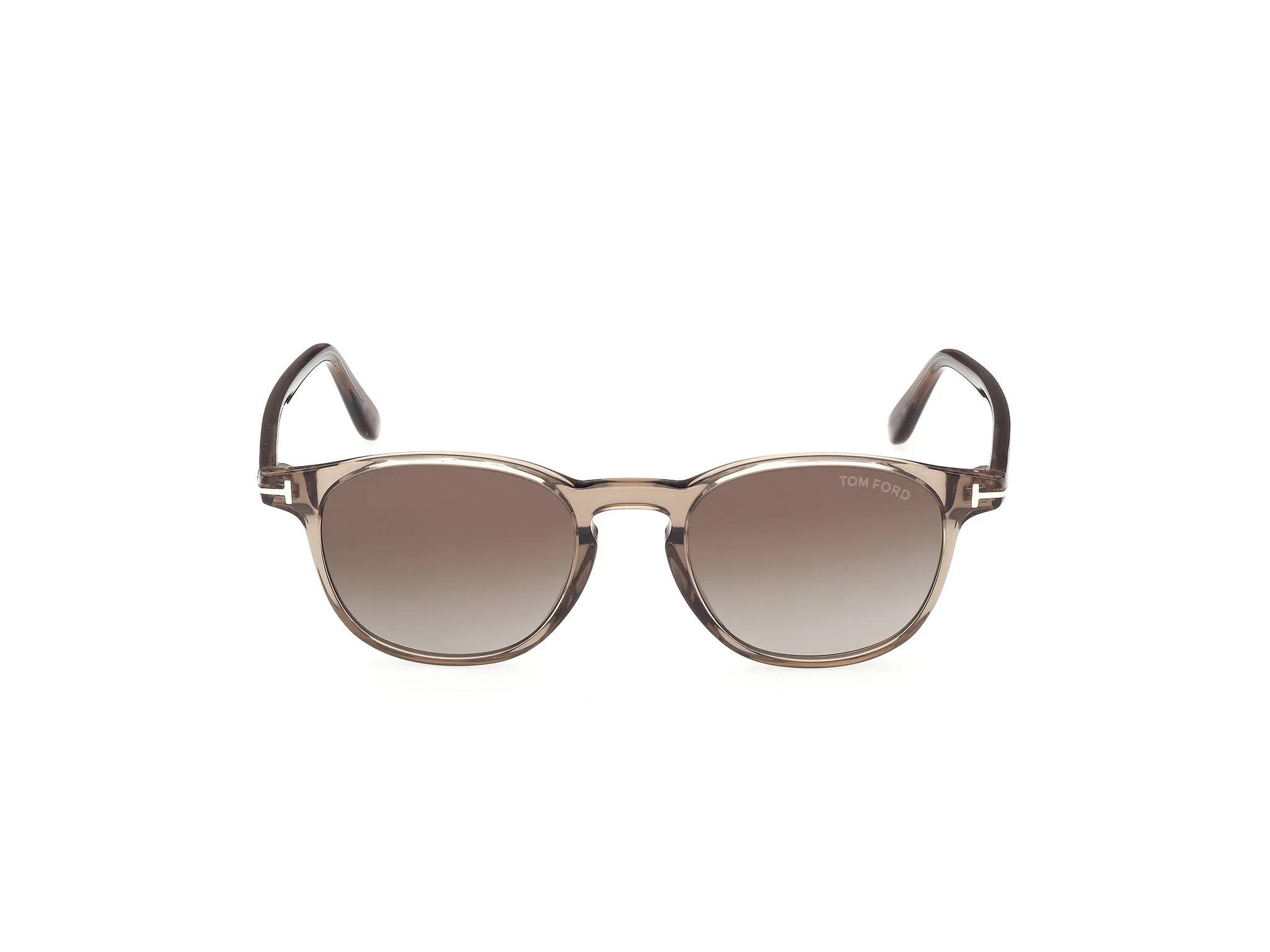 TOM FORD FT1302 HOLT-02 45B Occhiali da sole Acetato Marrone Fumo Rotonda Normale - immagine 2